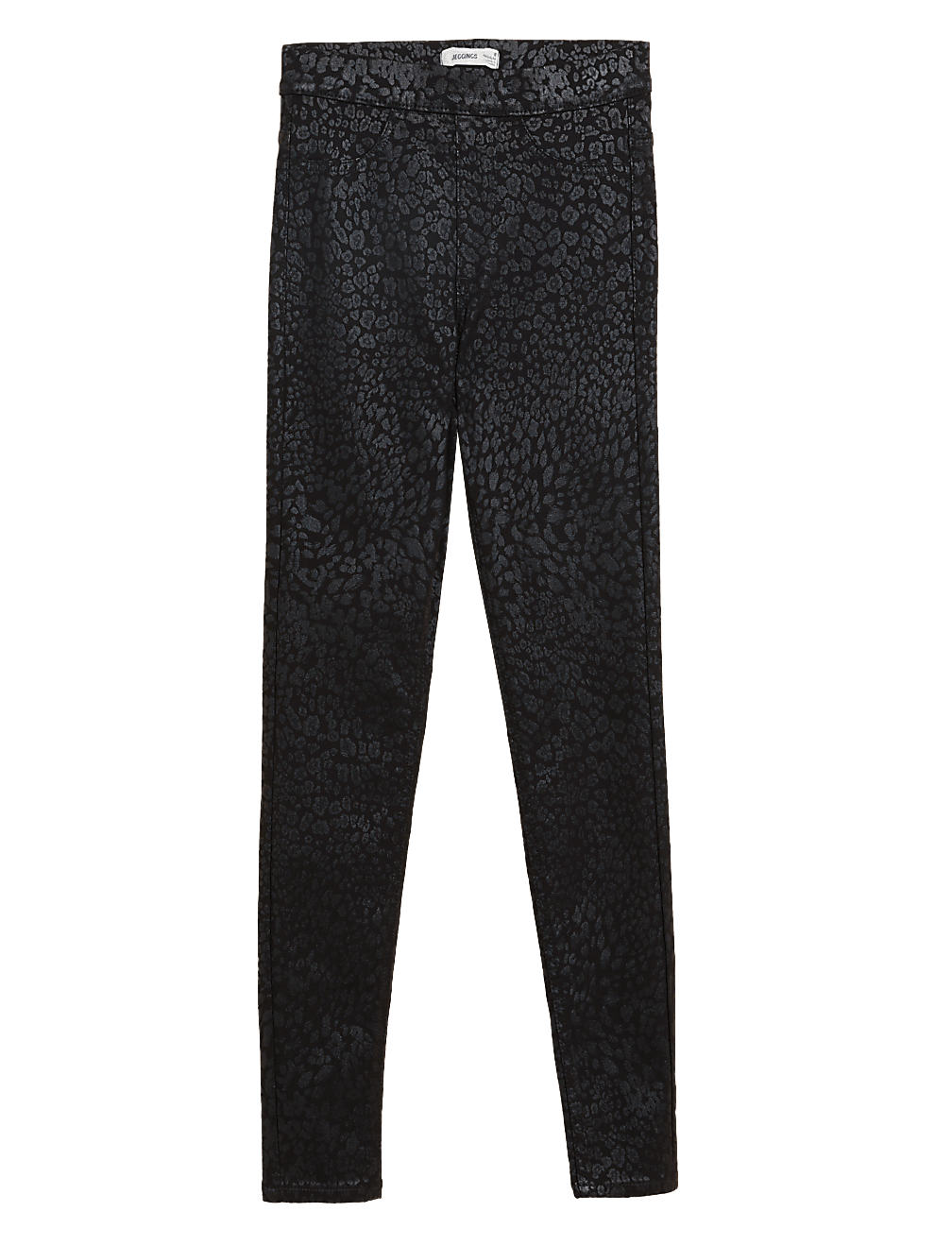 Printed Coated High Waisted Jeggings