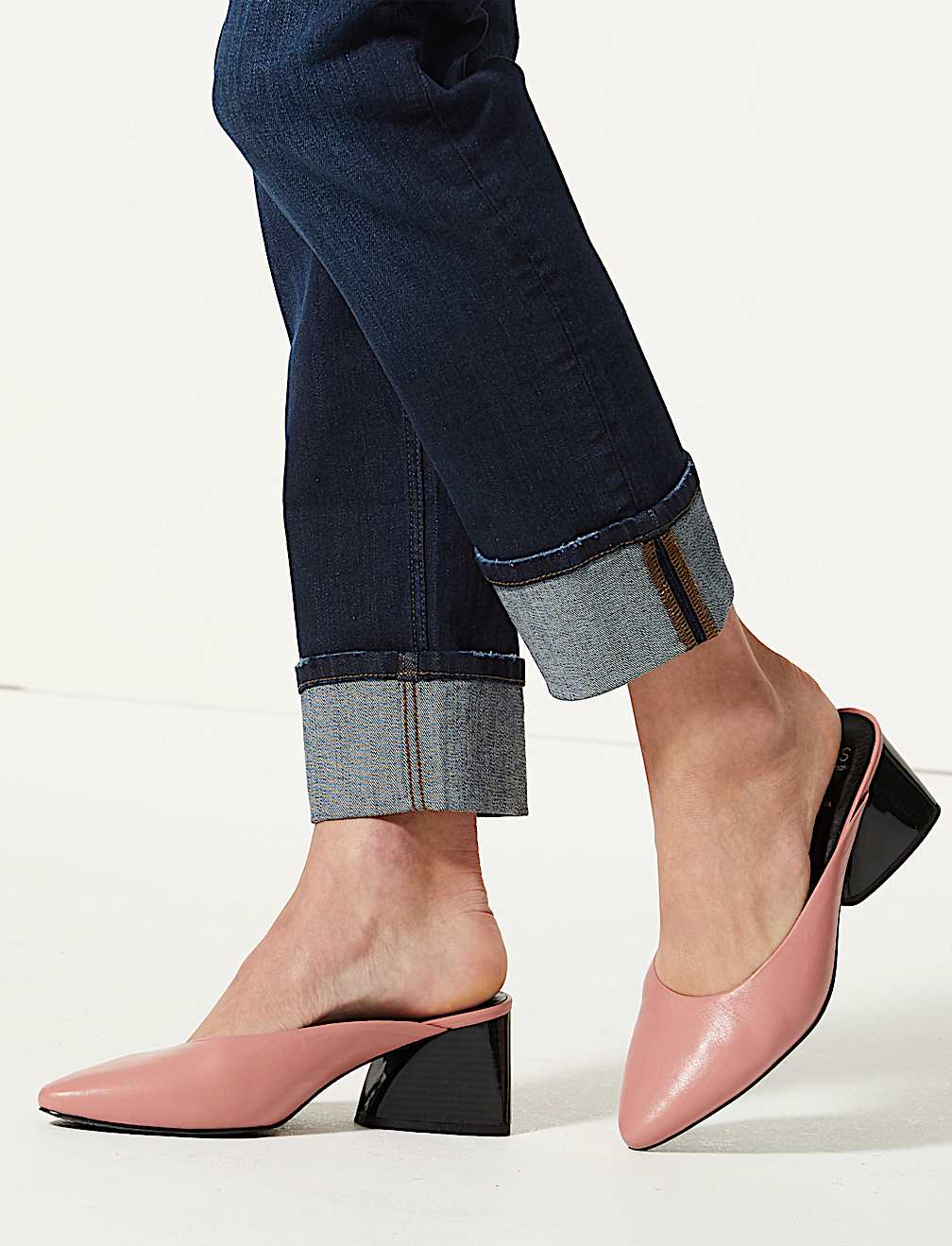 Mid Rise Relaxed Slim Leg Jeans