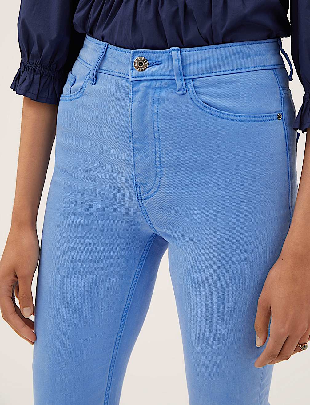 Supersoft High Waisted Skinny Cropped Jeans