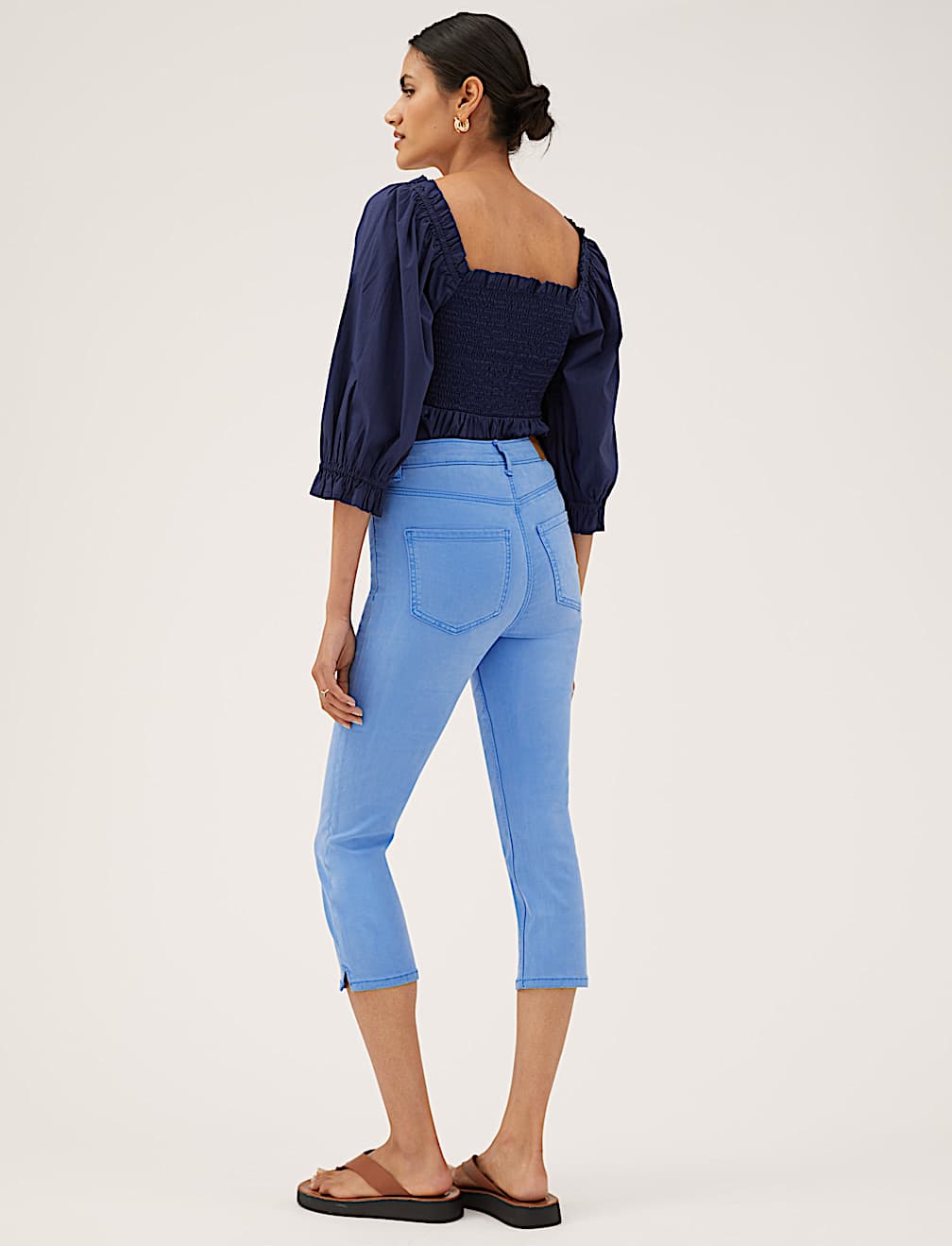 Supersoft High Waisted Skinny Cropped Jeans