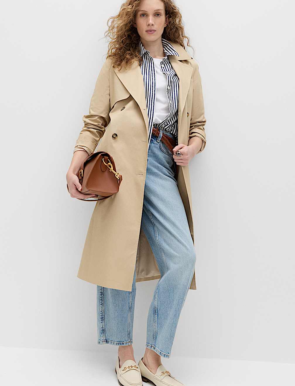 High Waisted Carrot Leg Ankle Grazer Jeans