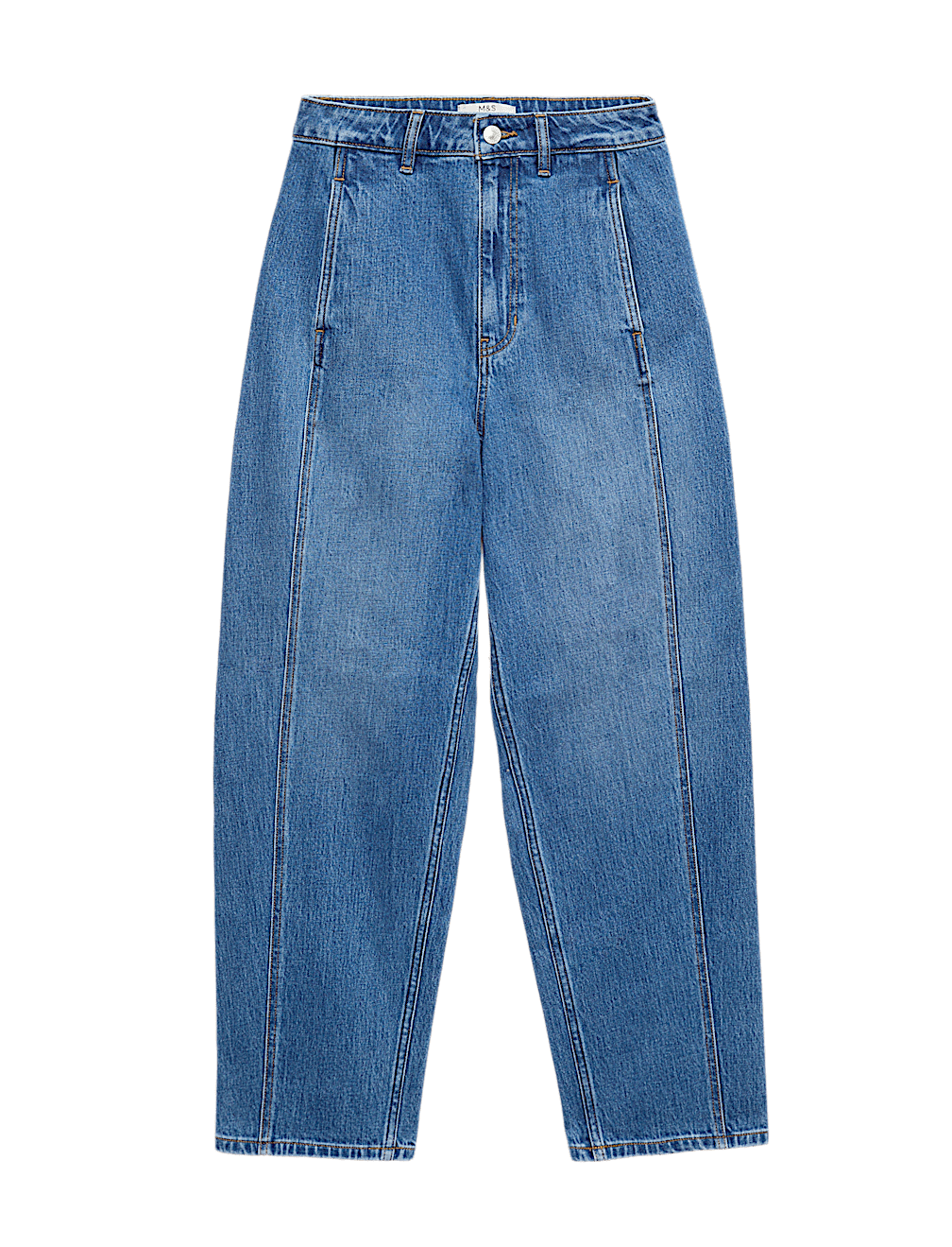 Cotton Rich High Waisted Carrot Leg Jeans
