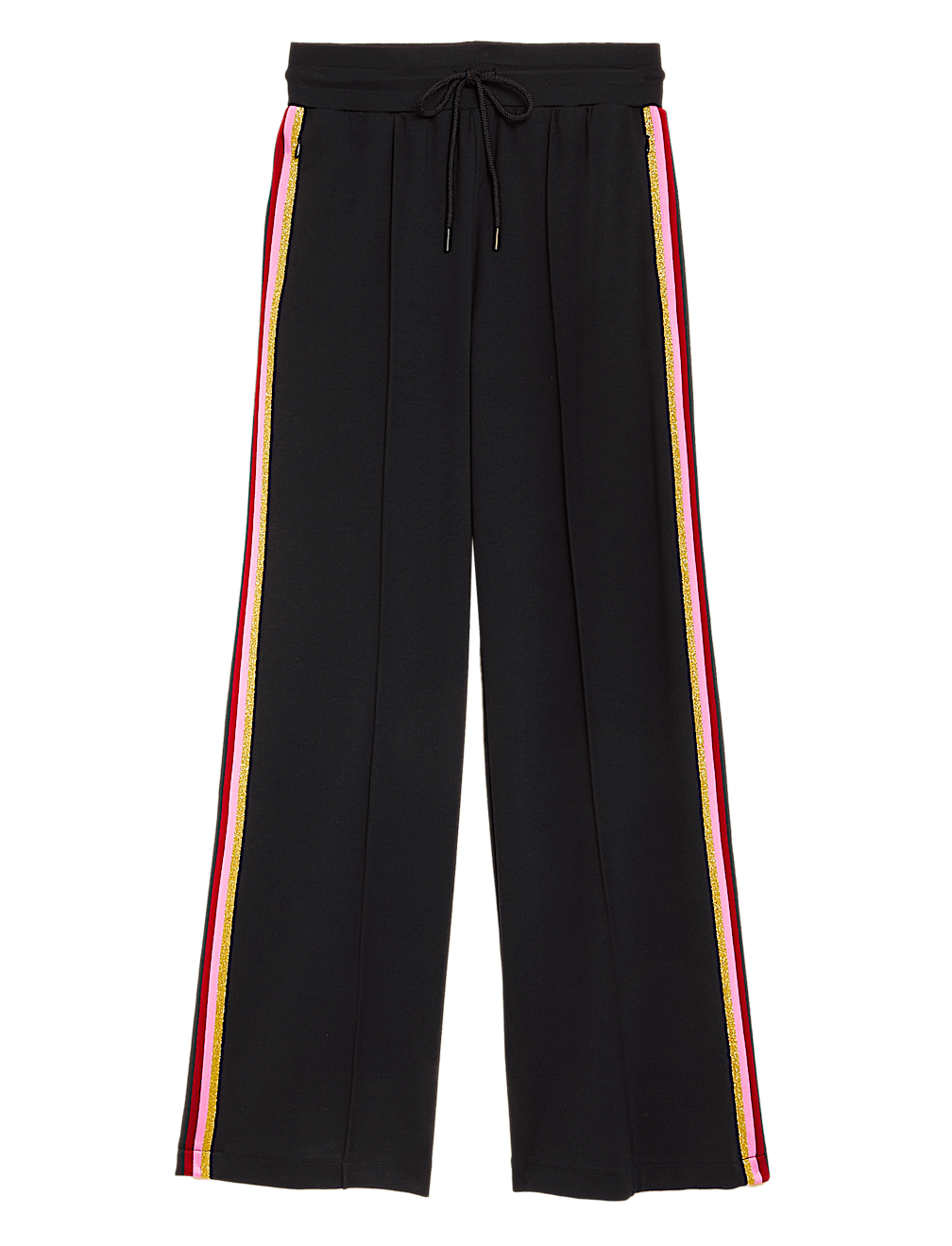 Side Stripe Wide Leg Trousers