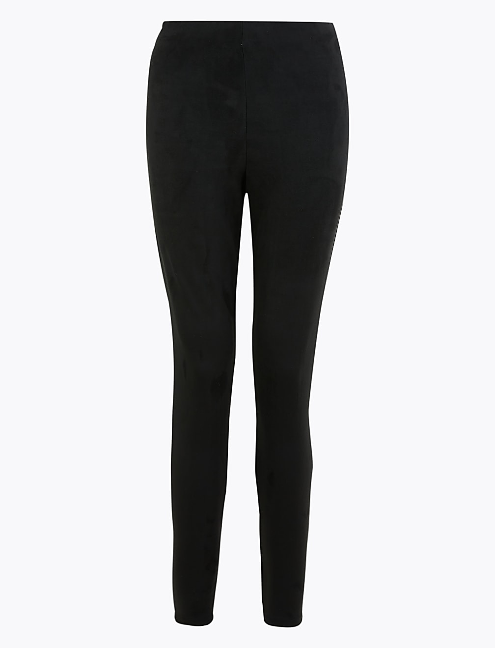 Suedette Ponte Ankle Grazer Leggings