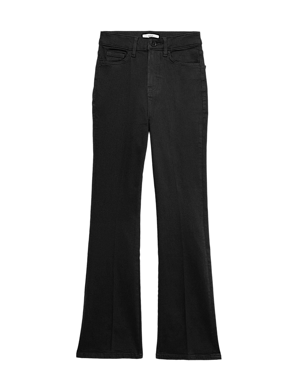 Cotton Rich Kick Flare Trousers