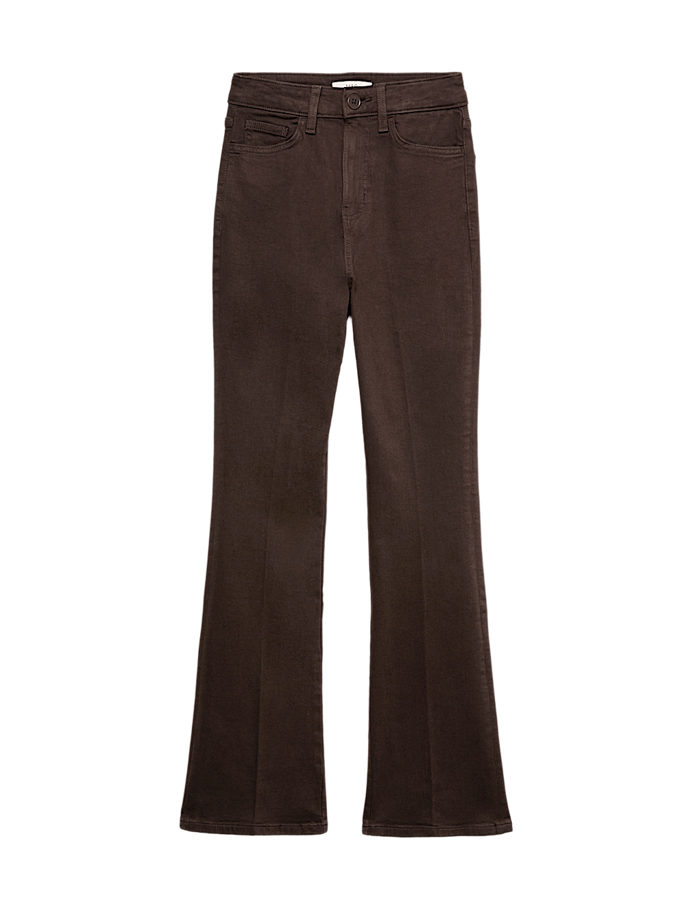 Cotton Rich Kick Flare Trousers