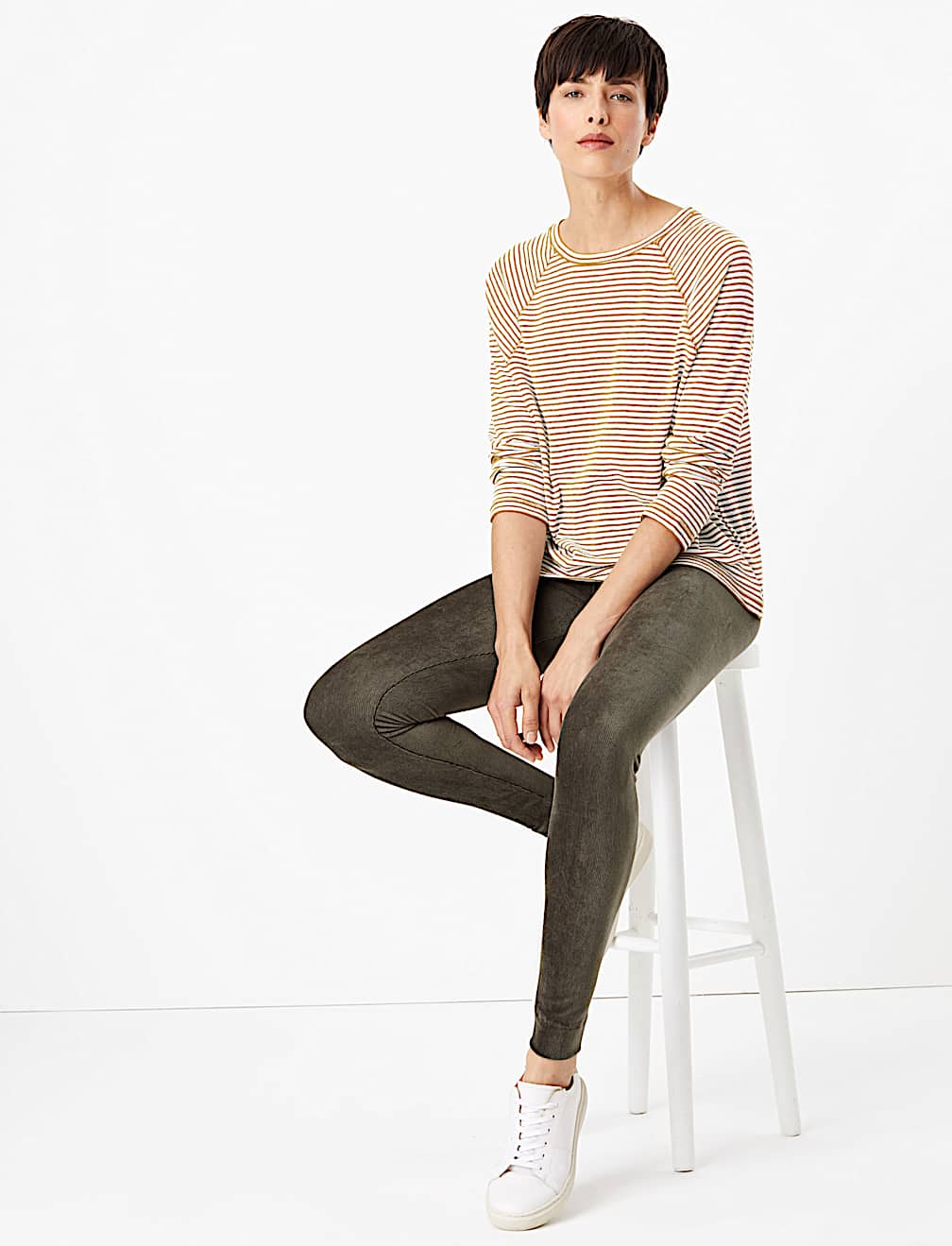 Corduroy High Waisted Leggings