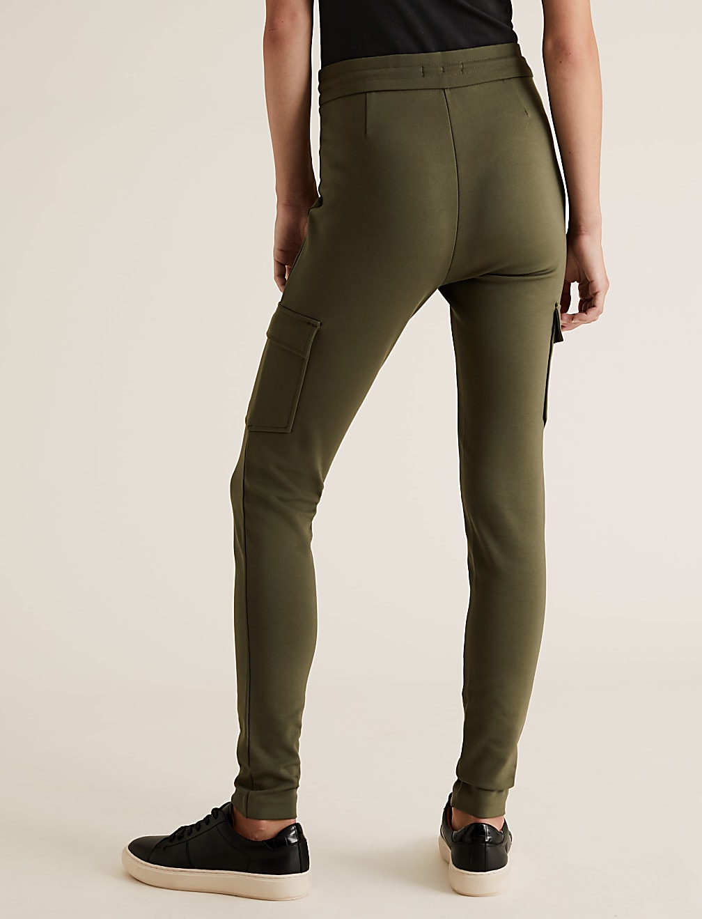 Jersey Slim Fit Cargo Joggers