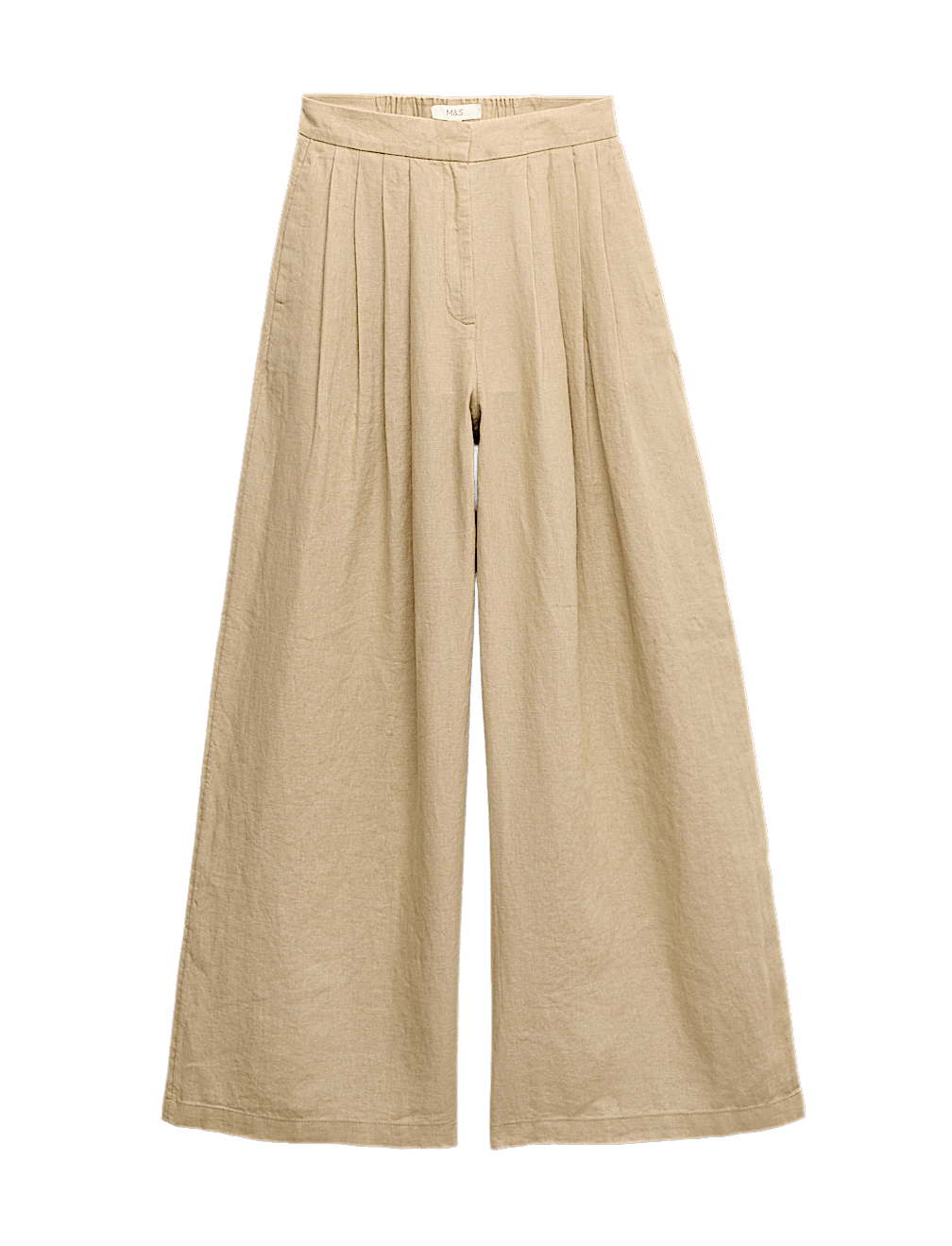 Pure Linen Wide Leg Trousers