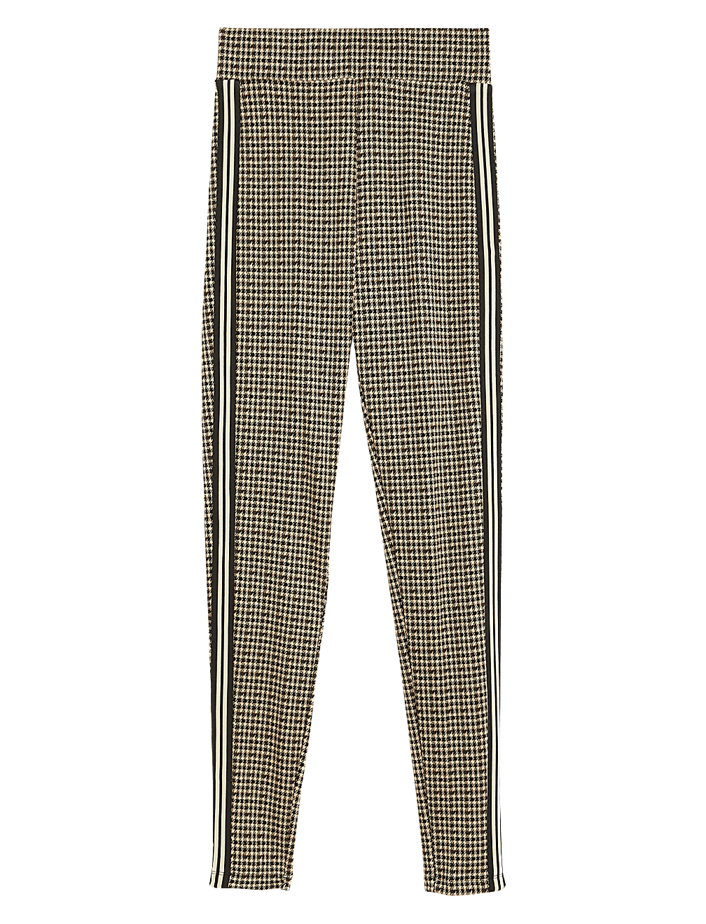 Checked Side Stripe Leggings