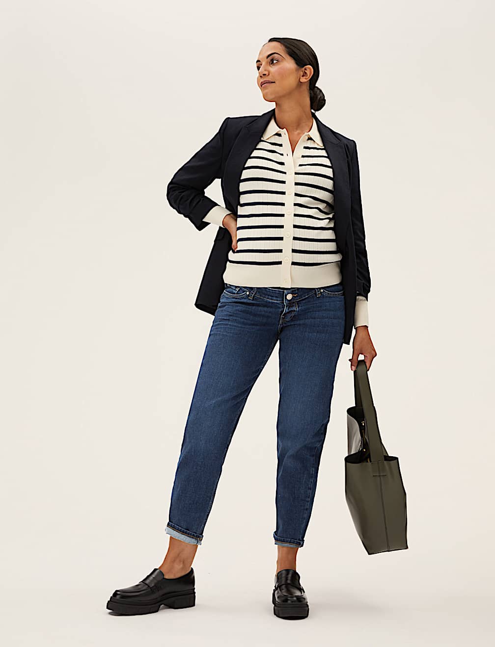 Maternity Mom Tapered Jeans