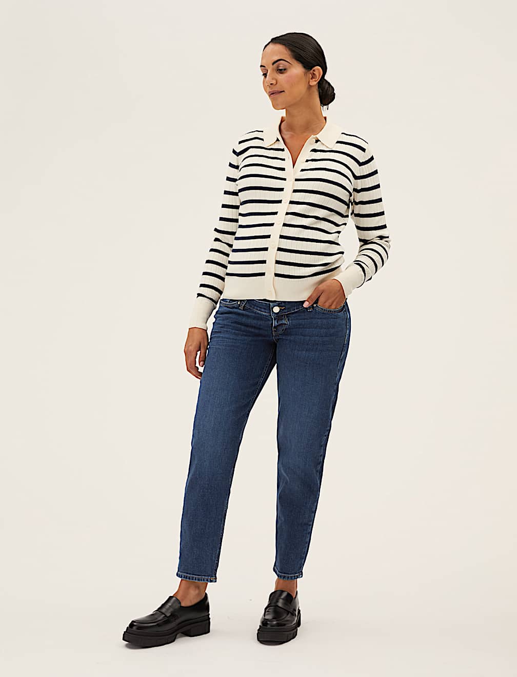 Maternity Mom Tapered Jeans