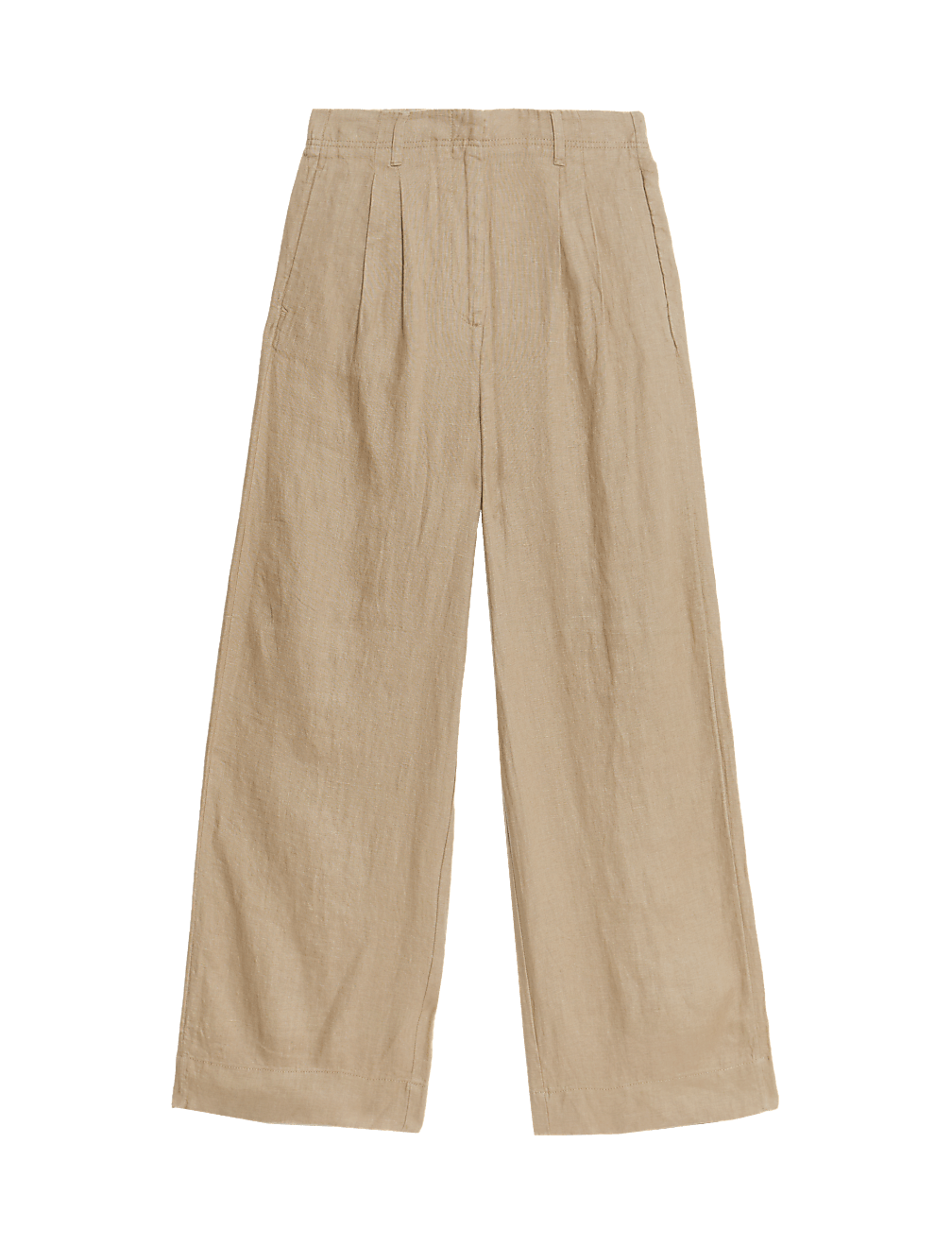 Pure Linen Wide Leg Trousers