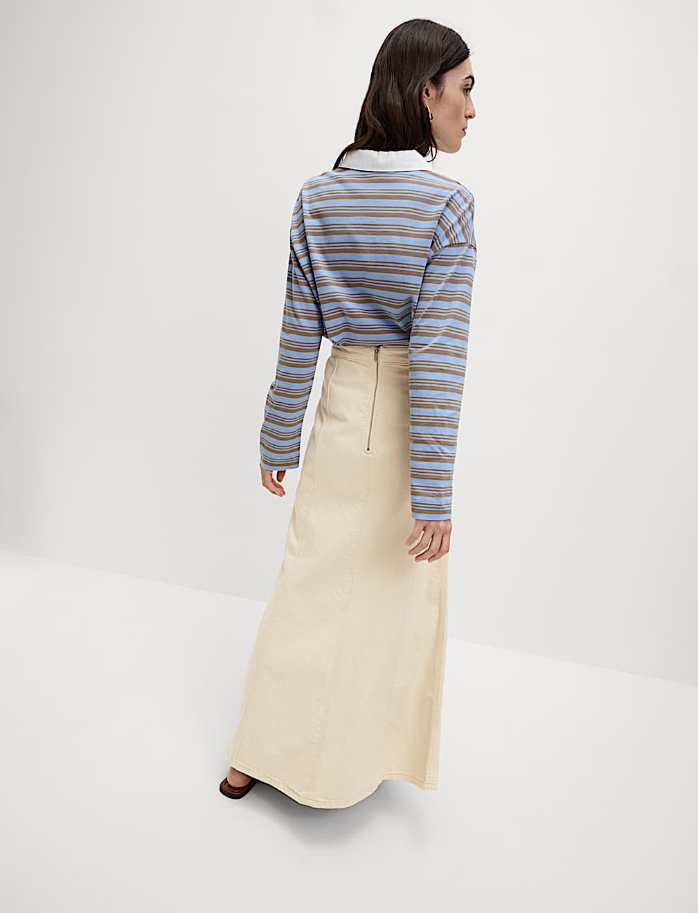 Denim Maxi Skirt