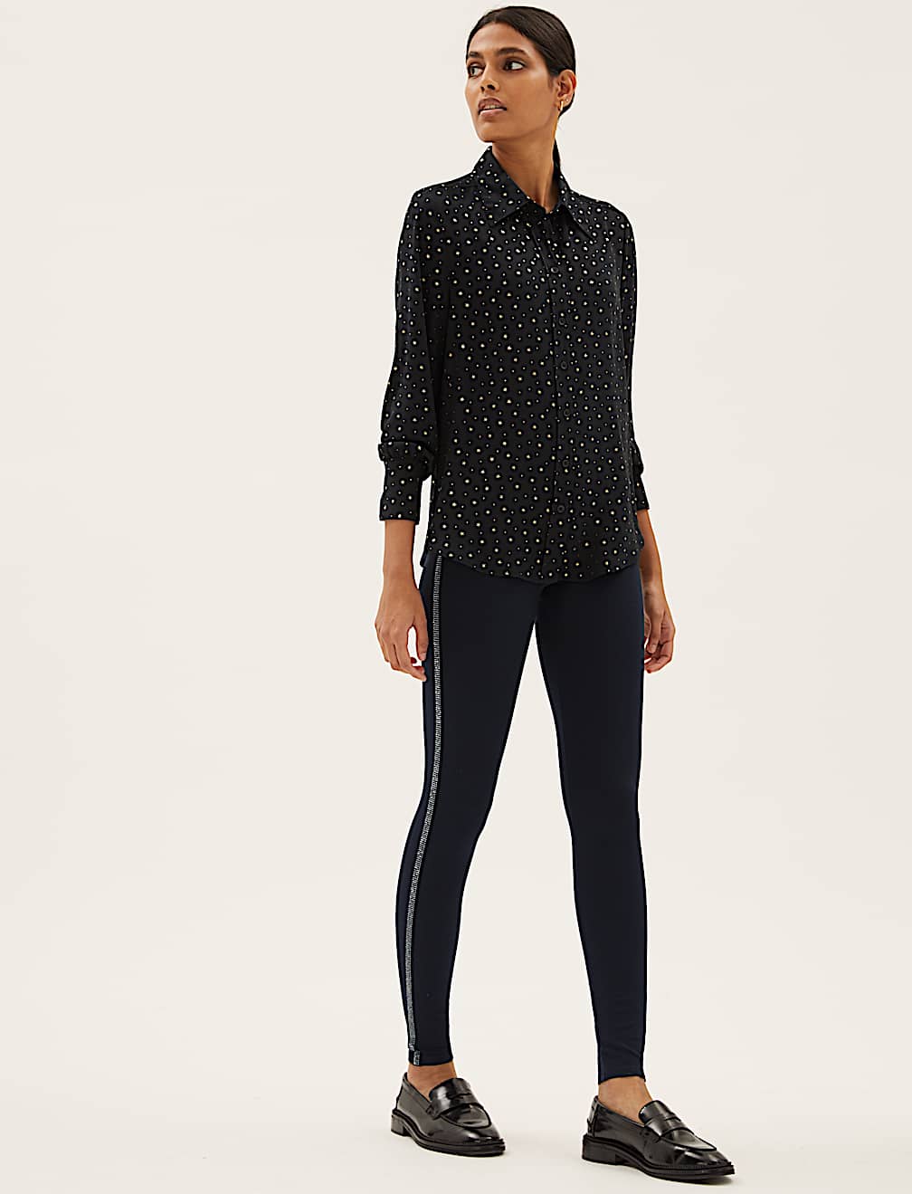 Side Stripe High Waisted Leggings