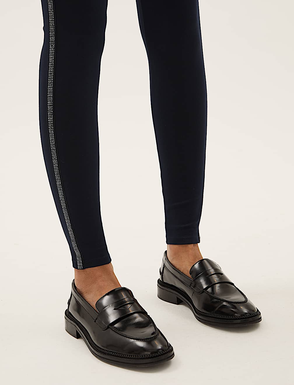 Side Stripe High Waisted Leggings