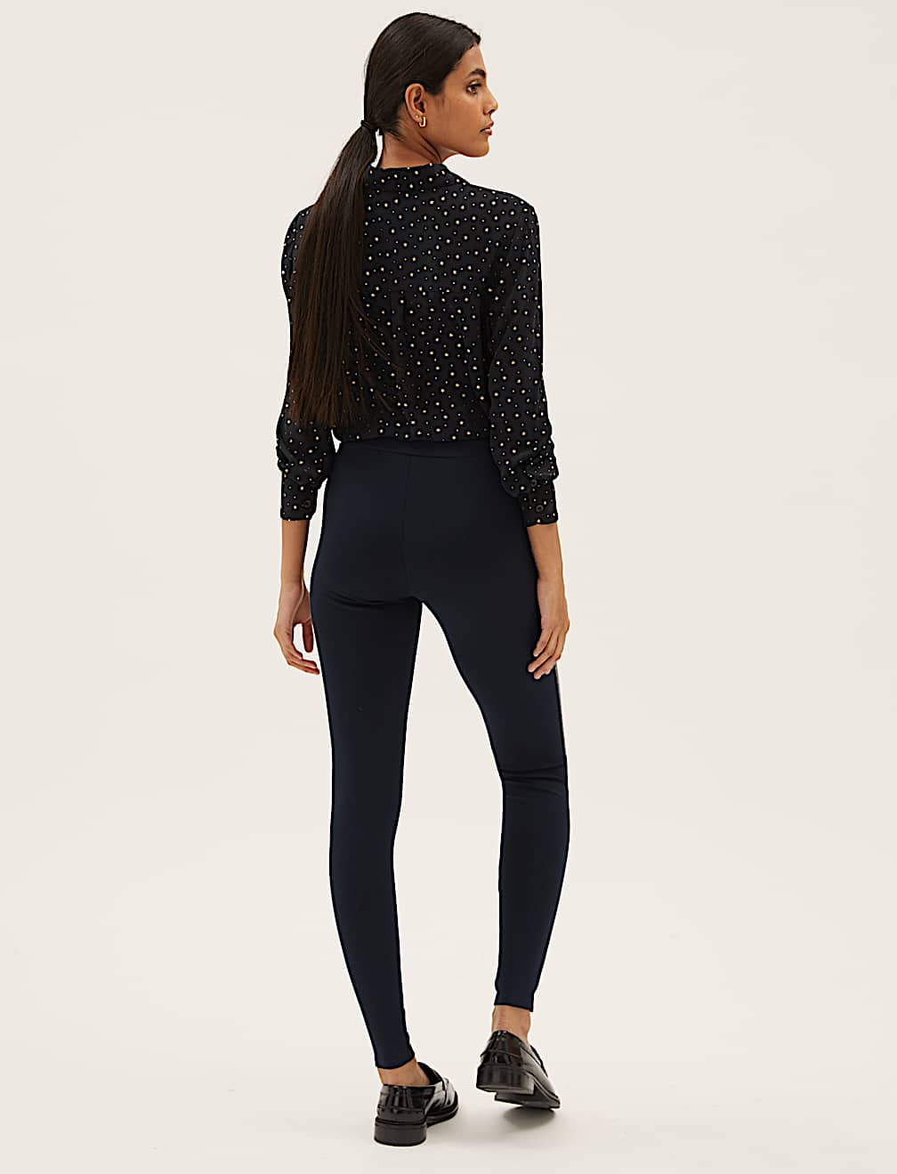 Side Stripe High Waisted Leggings