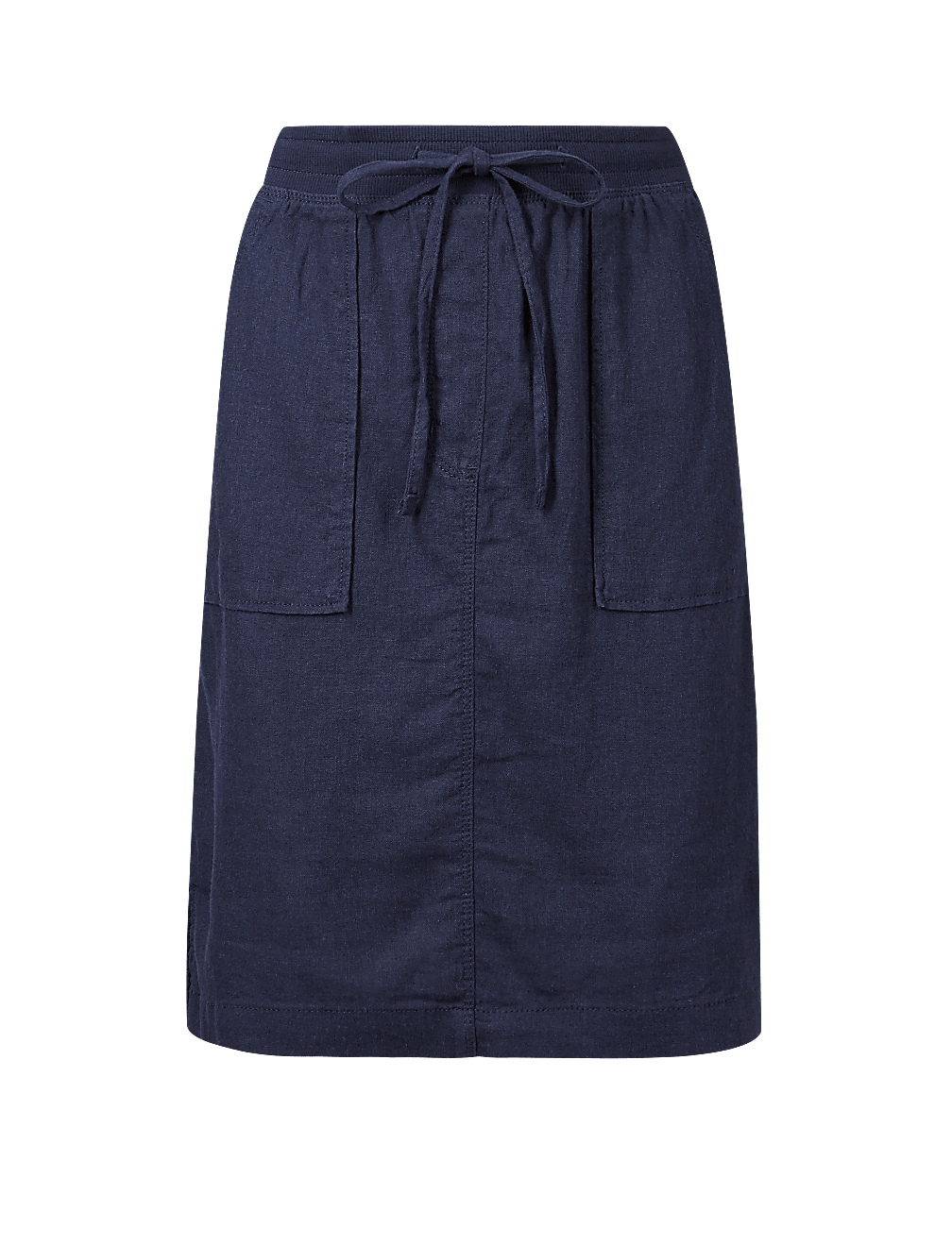 Linen Rich A-Line Skirt