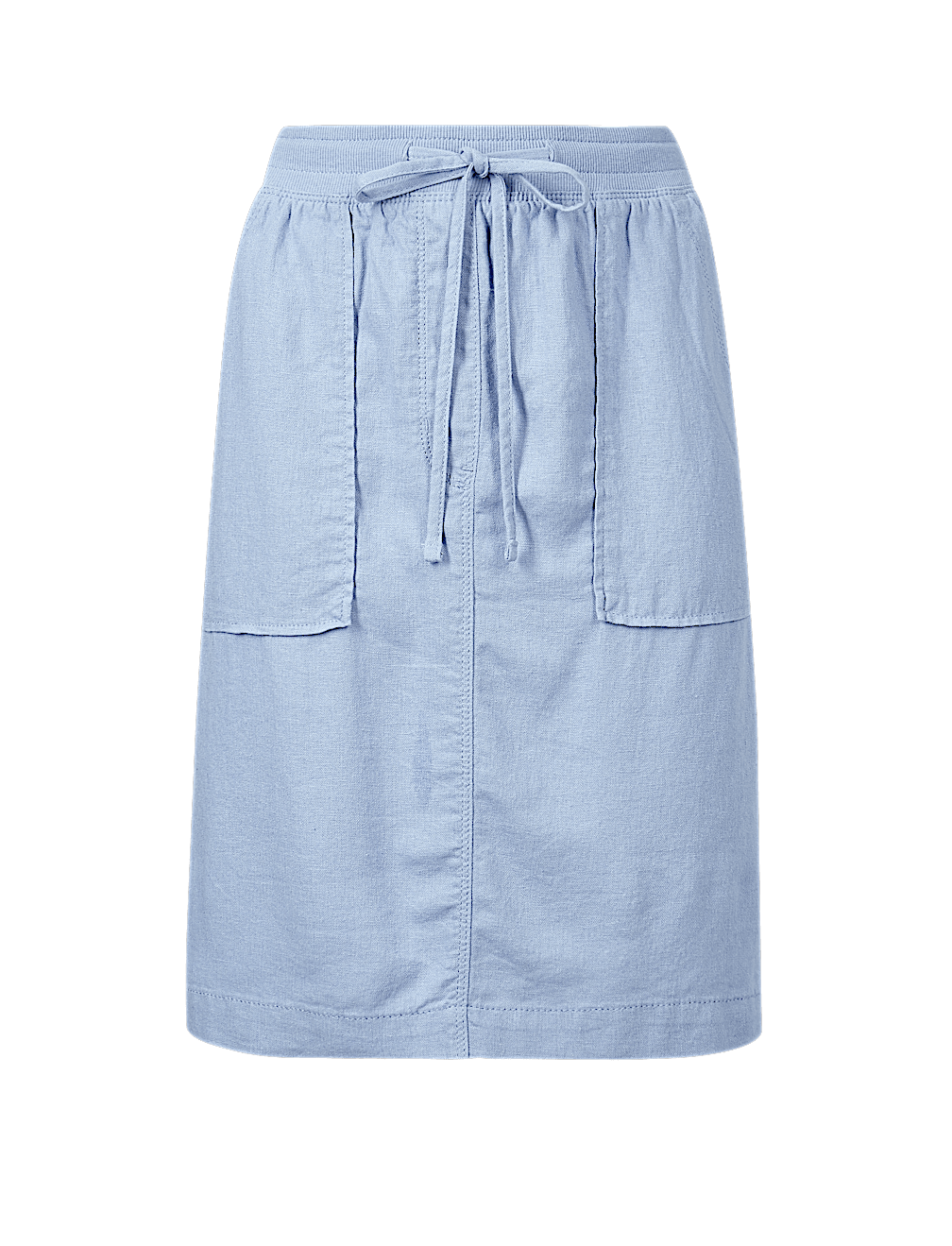 Linen Rich A-Line Skirt