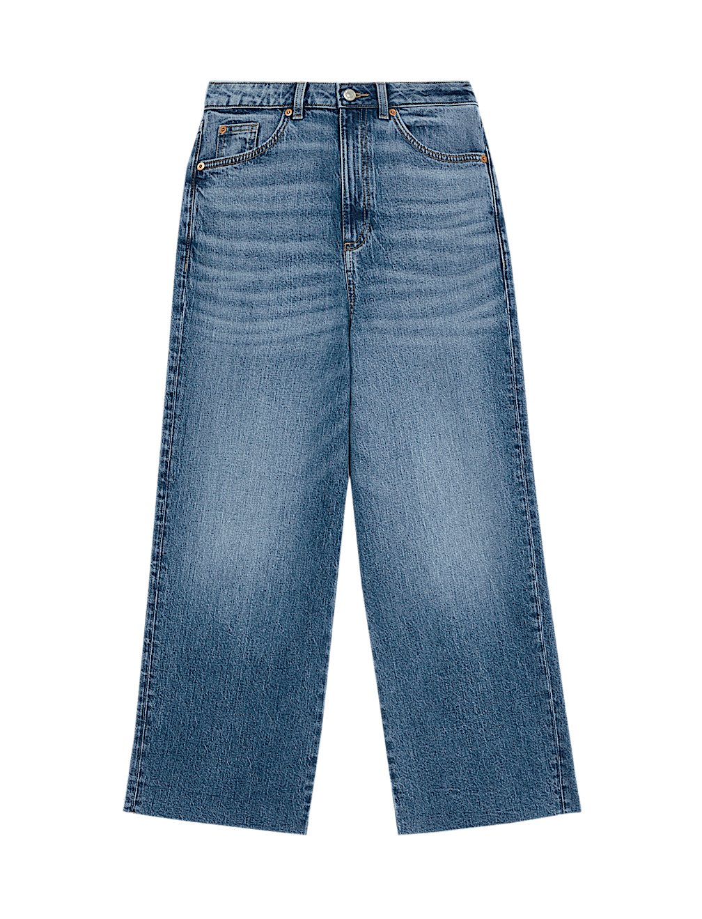 Wide Leg Cropped Jeans