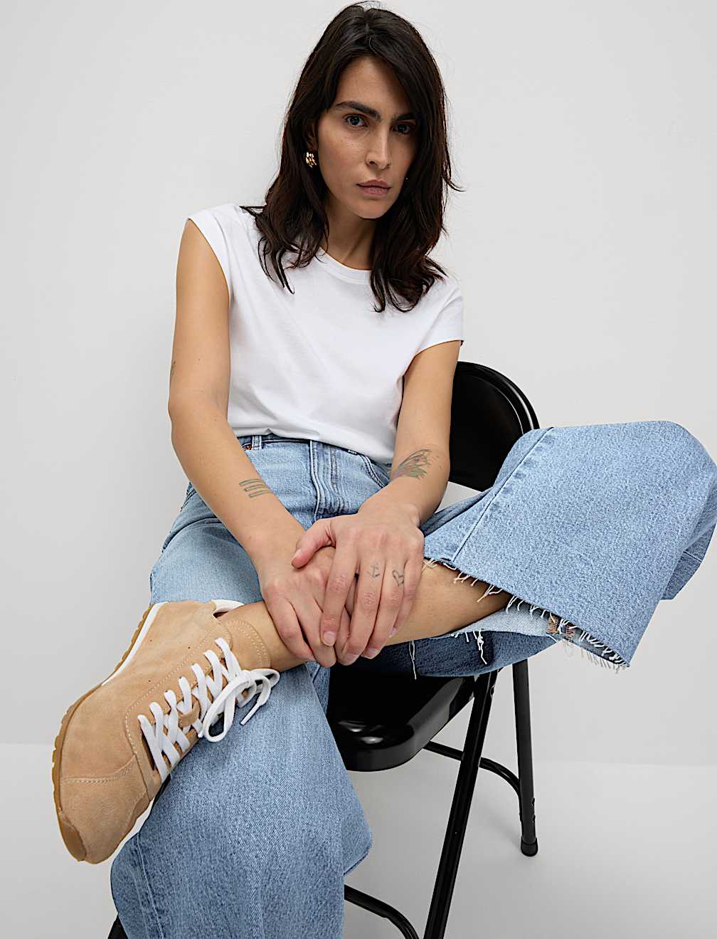 Wide Leg Cropped Jeans