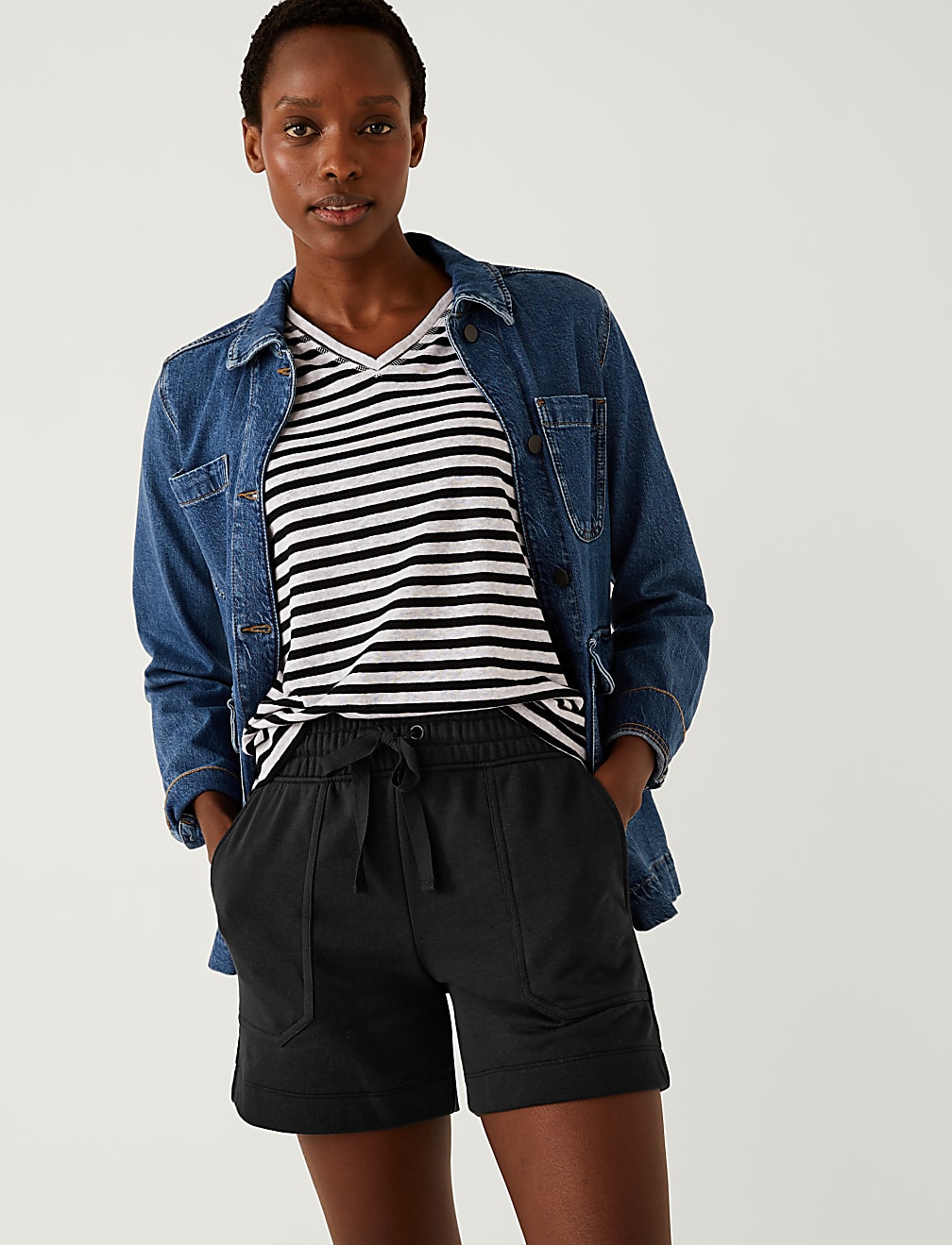 Cotton Rich Jersey Jogger Shorts