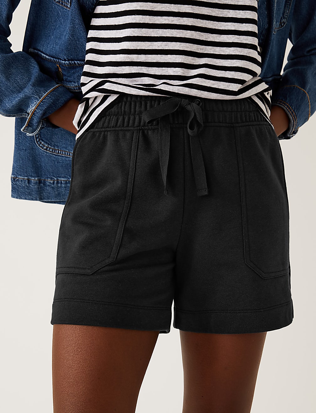 Cotton Rich Jersey Jogger Shorts