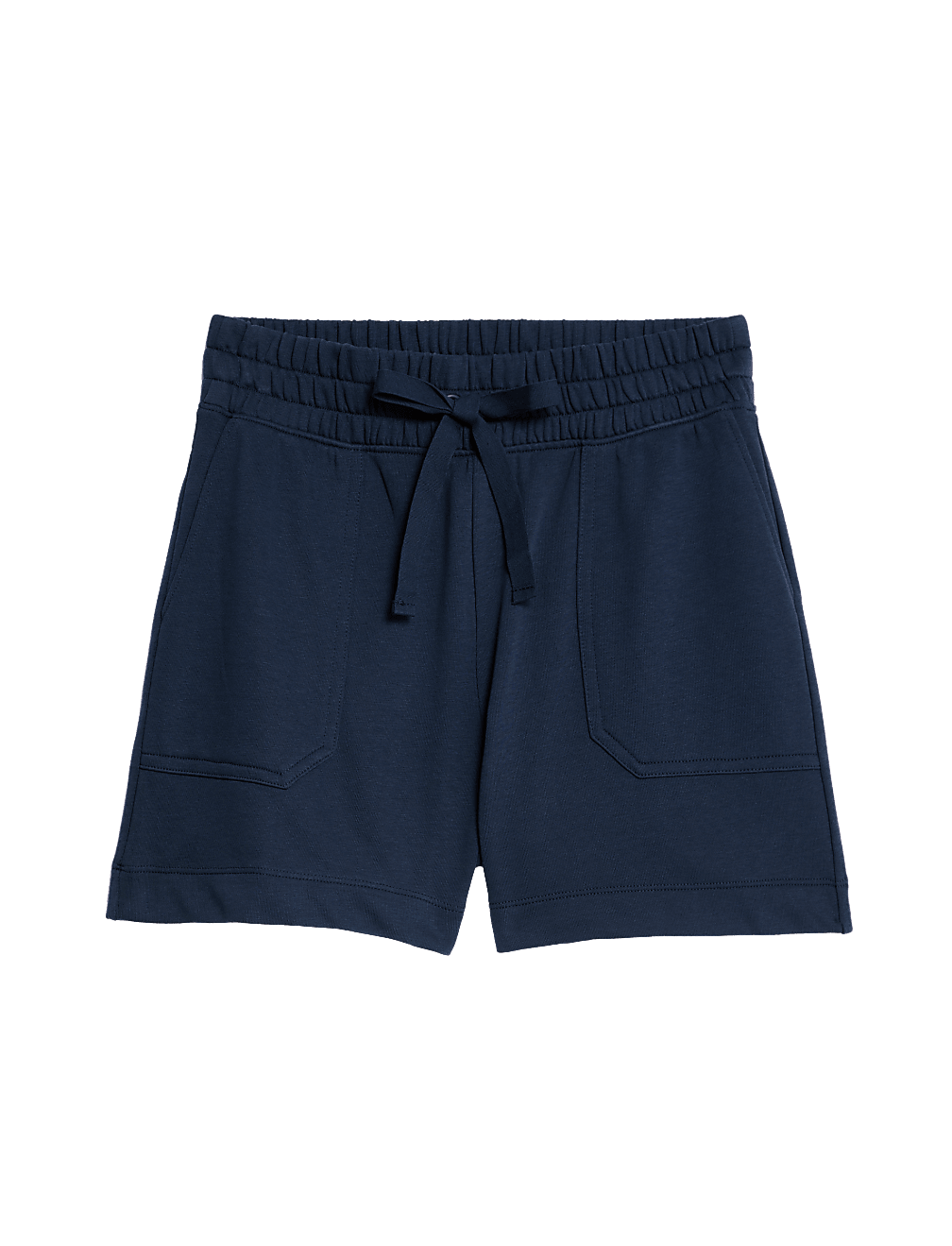 Cotton Rich Jersey High Waisted Shorts