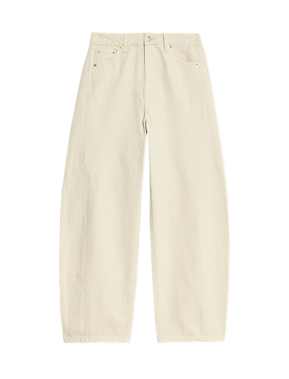 Mid Rise Barrel Jeans