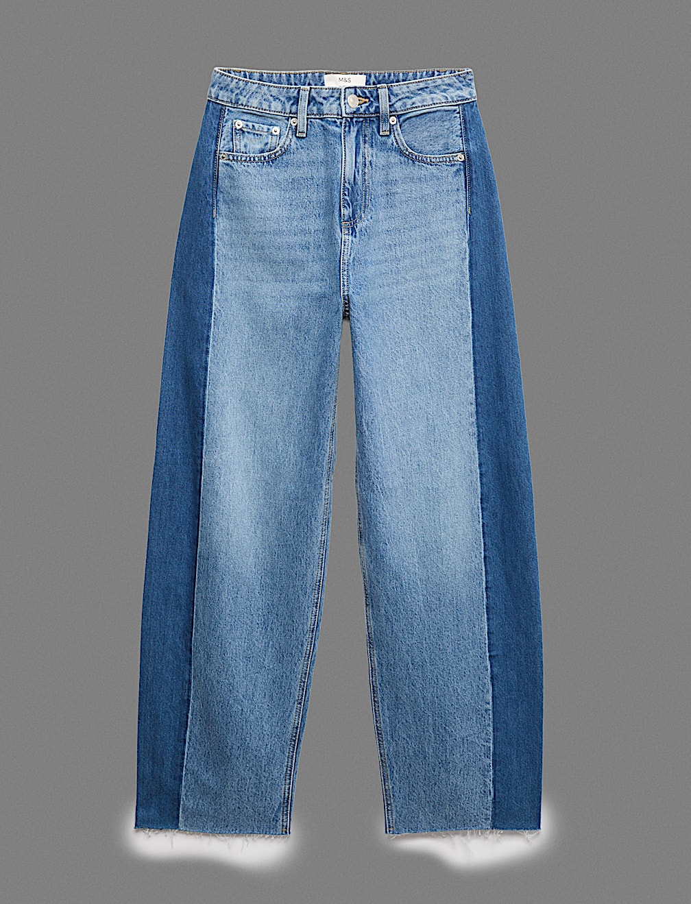 Mid Rise Barrel Jeans