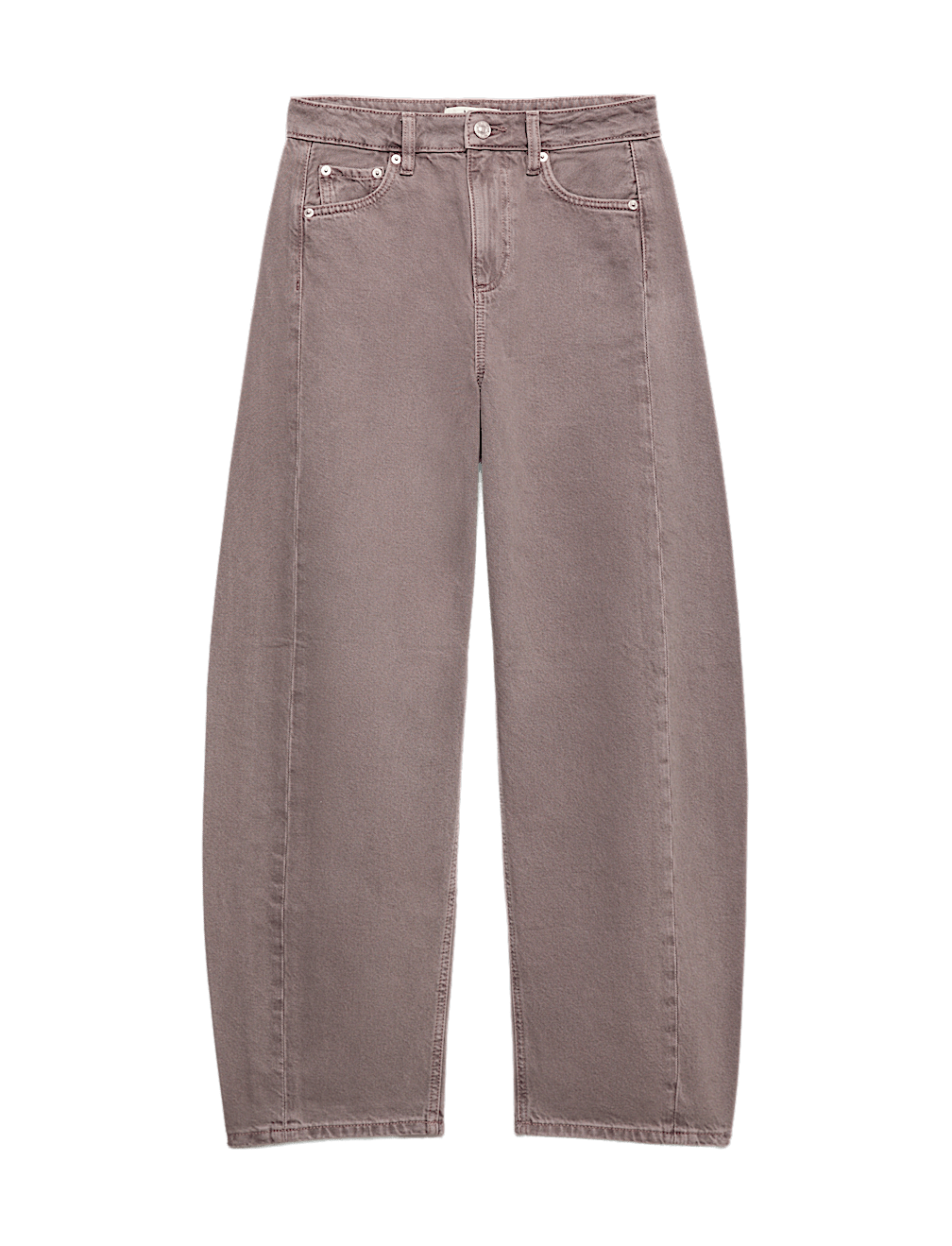 Mid Rise Barrel Jeans