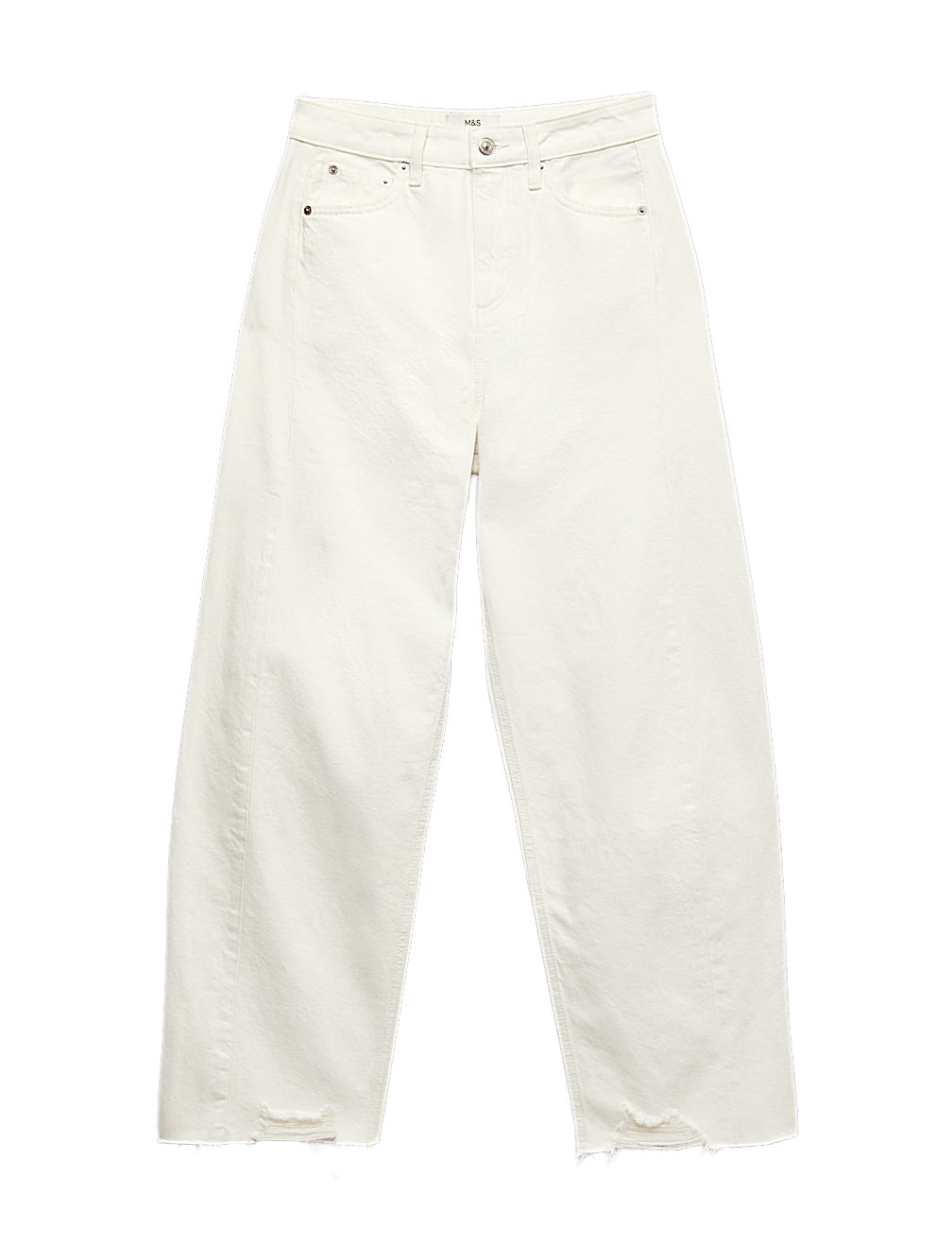 Mid Rise Barrel Jeans