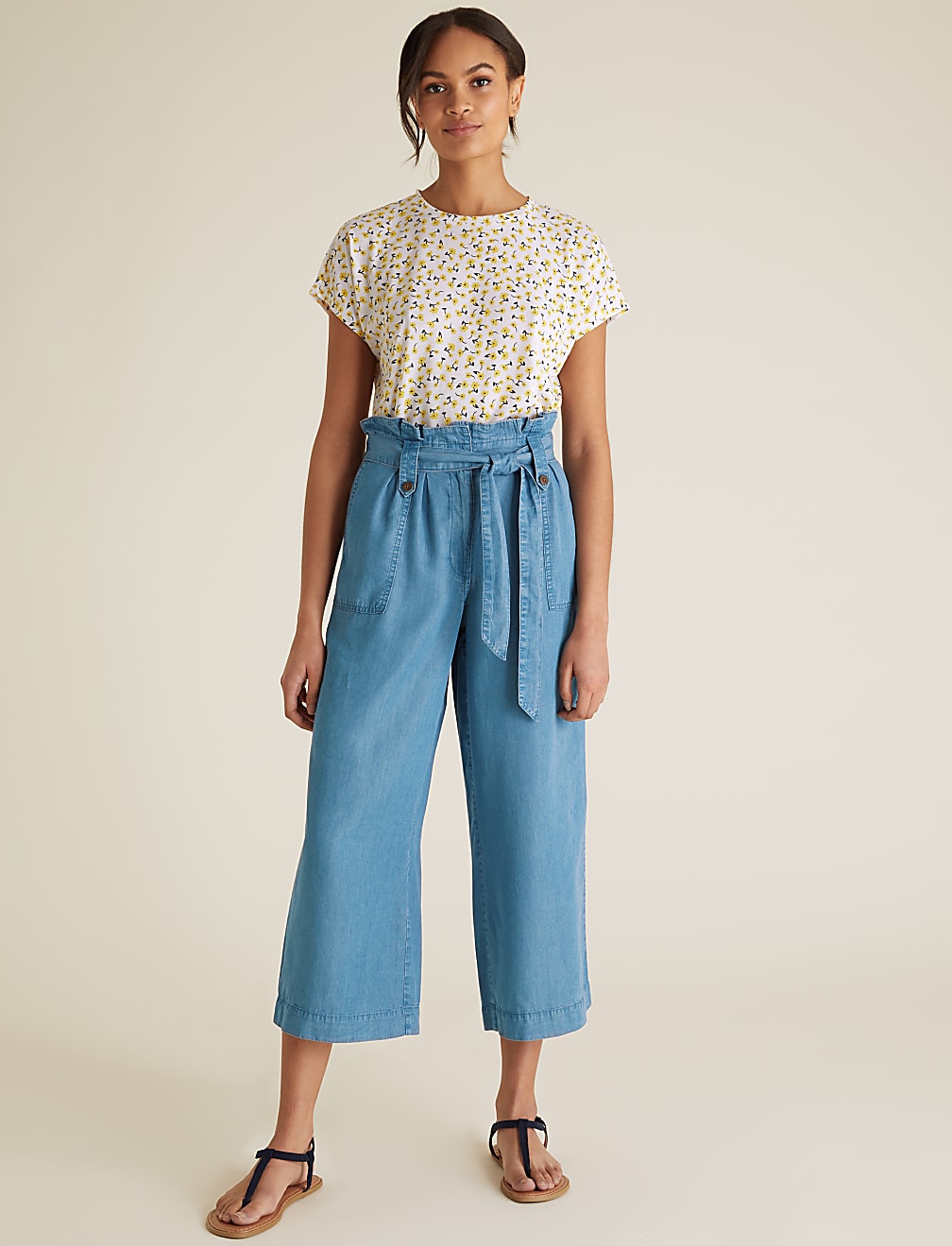 Pure Tencel™ Wide Leg Culottes
