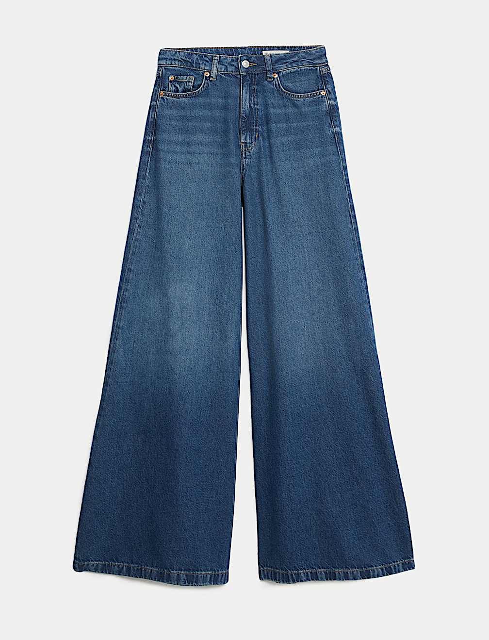 Lyocell&trade; Blend Wide Palazzo Leg Jeans