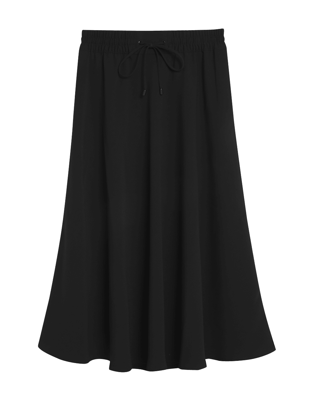 Crepe Midi Circle Skirt