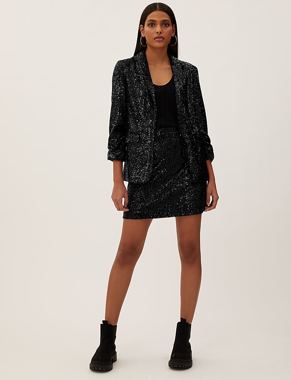 Sequin Mini Skirt