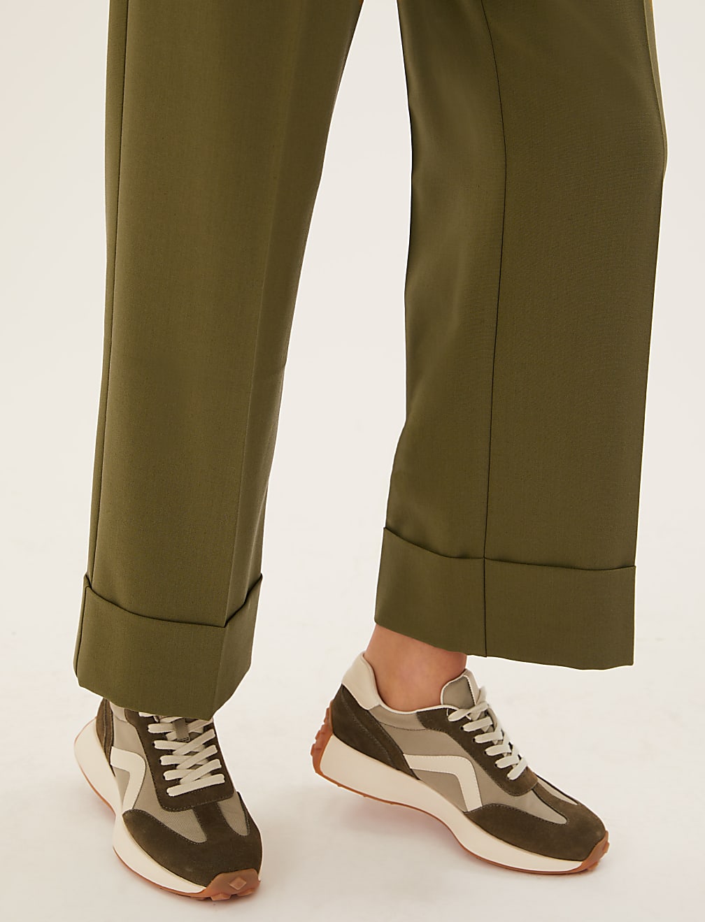 Straight Leg Ankle Grazer Trousers