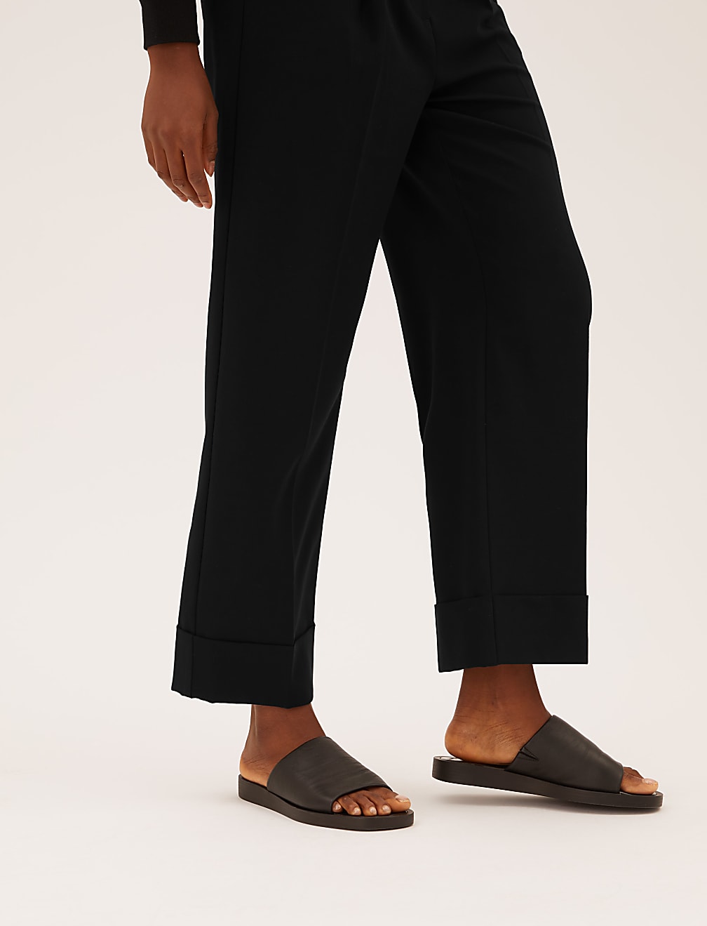 Straight Leg Ankle Grazer Trousers