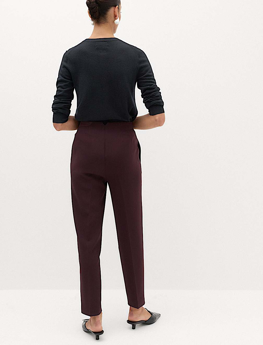 Tapered Ankle Grazer Trousers