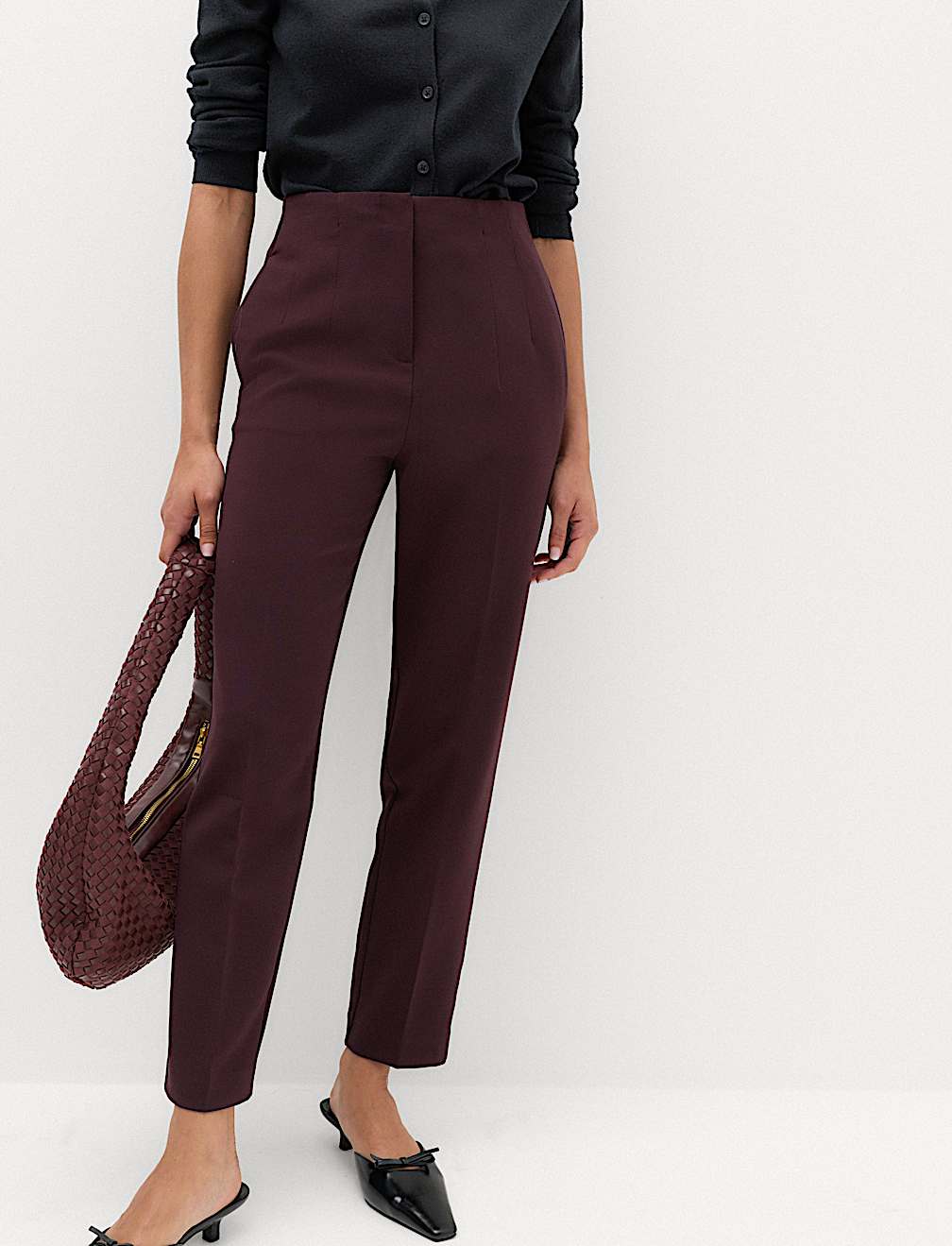 Tapered Ankle Grazer Trousers