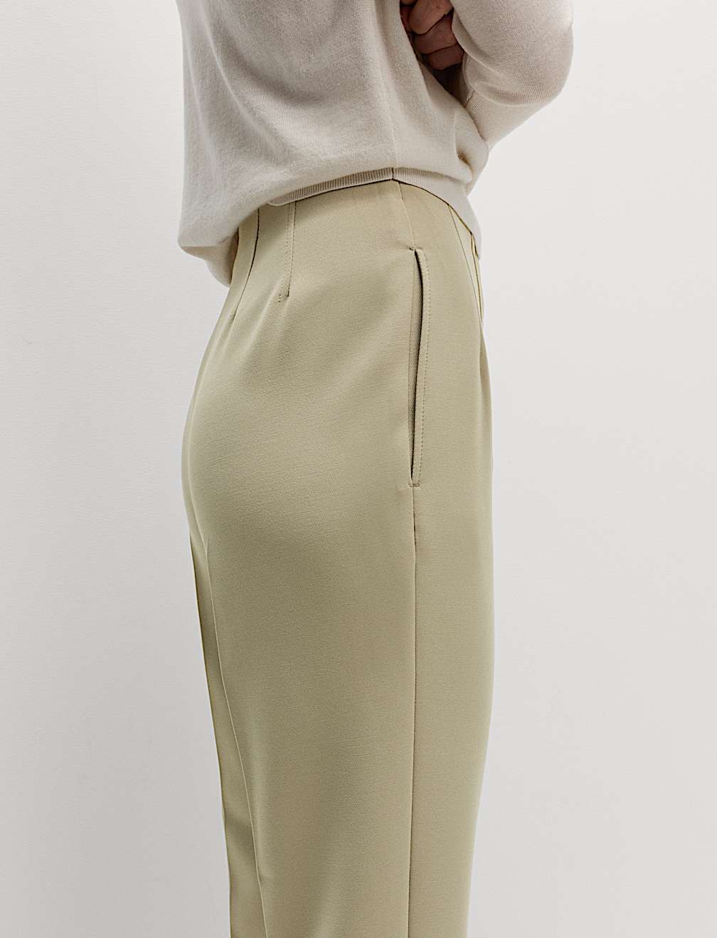 Tapered Ankle Grazer Trousers
