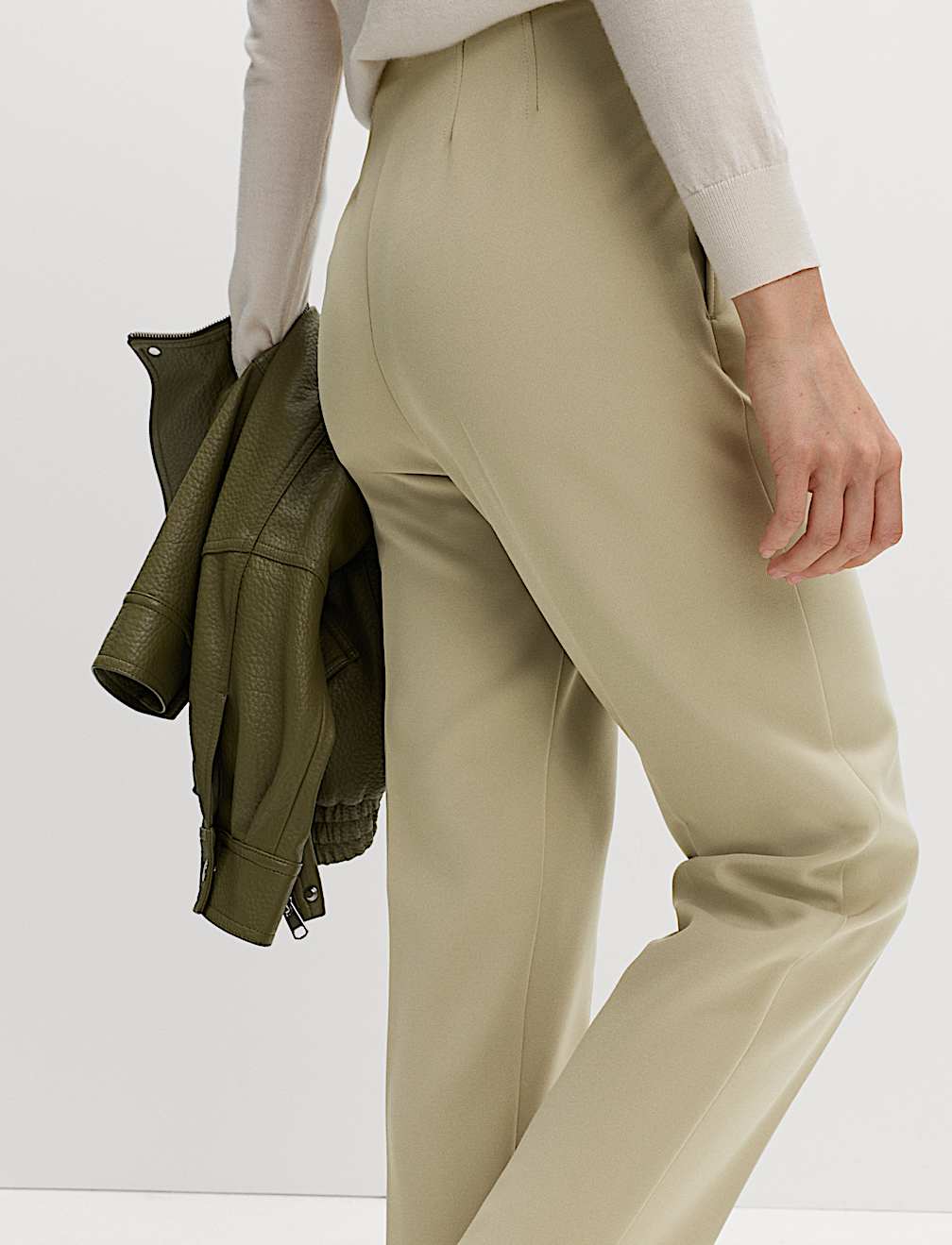 Tapered Ankle Grazer Trousers