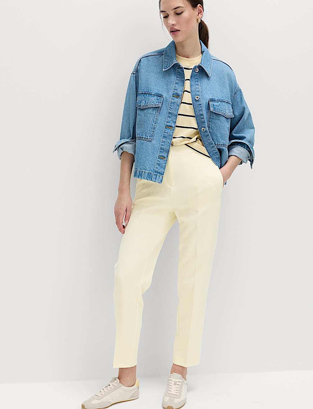 Tapered Ankle Grazer Trousers