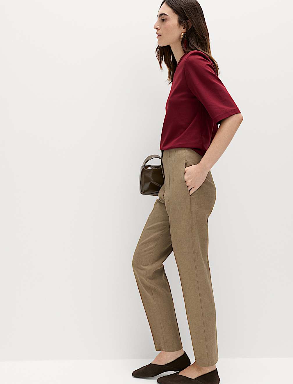 Tapered Ankle Grazer Trousers