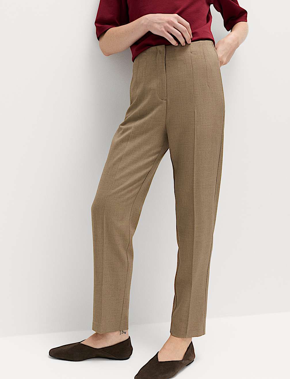 Tapered Ankle Grazer Trousers