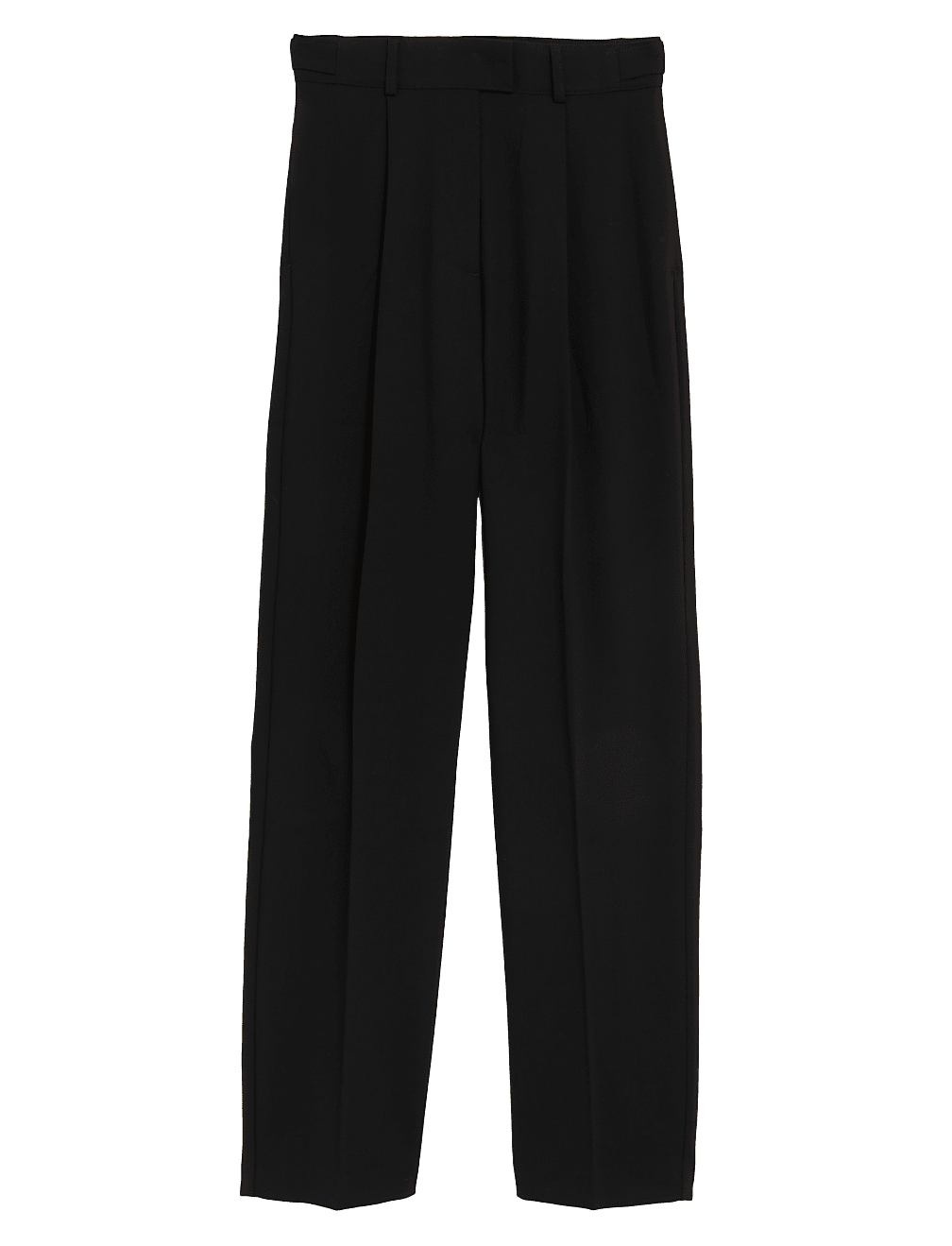 Woven Pleated Ankle Grazer Trousers