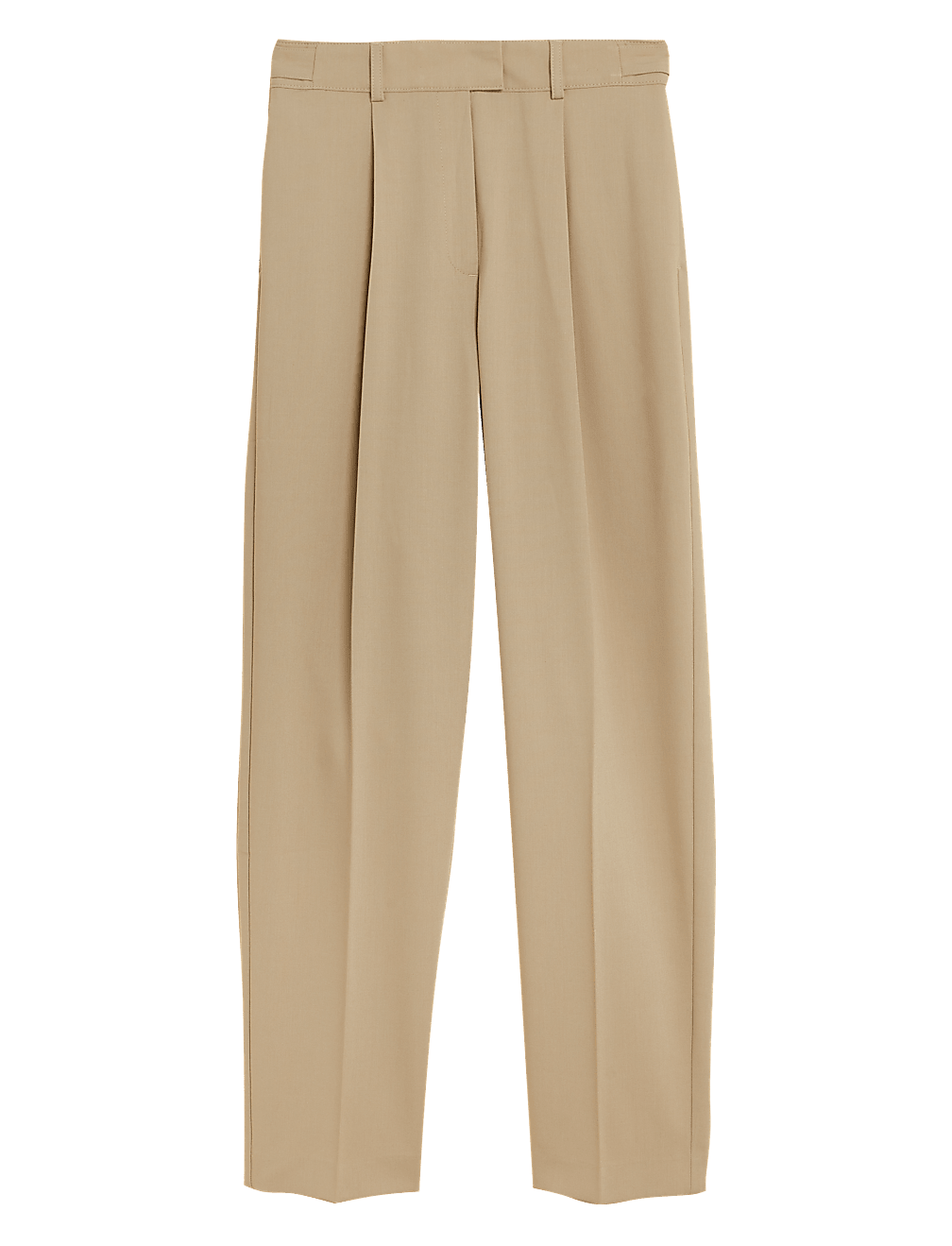 Woven Pleated Ankle Grazer Trousers