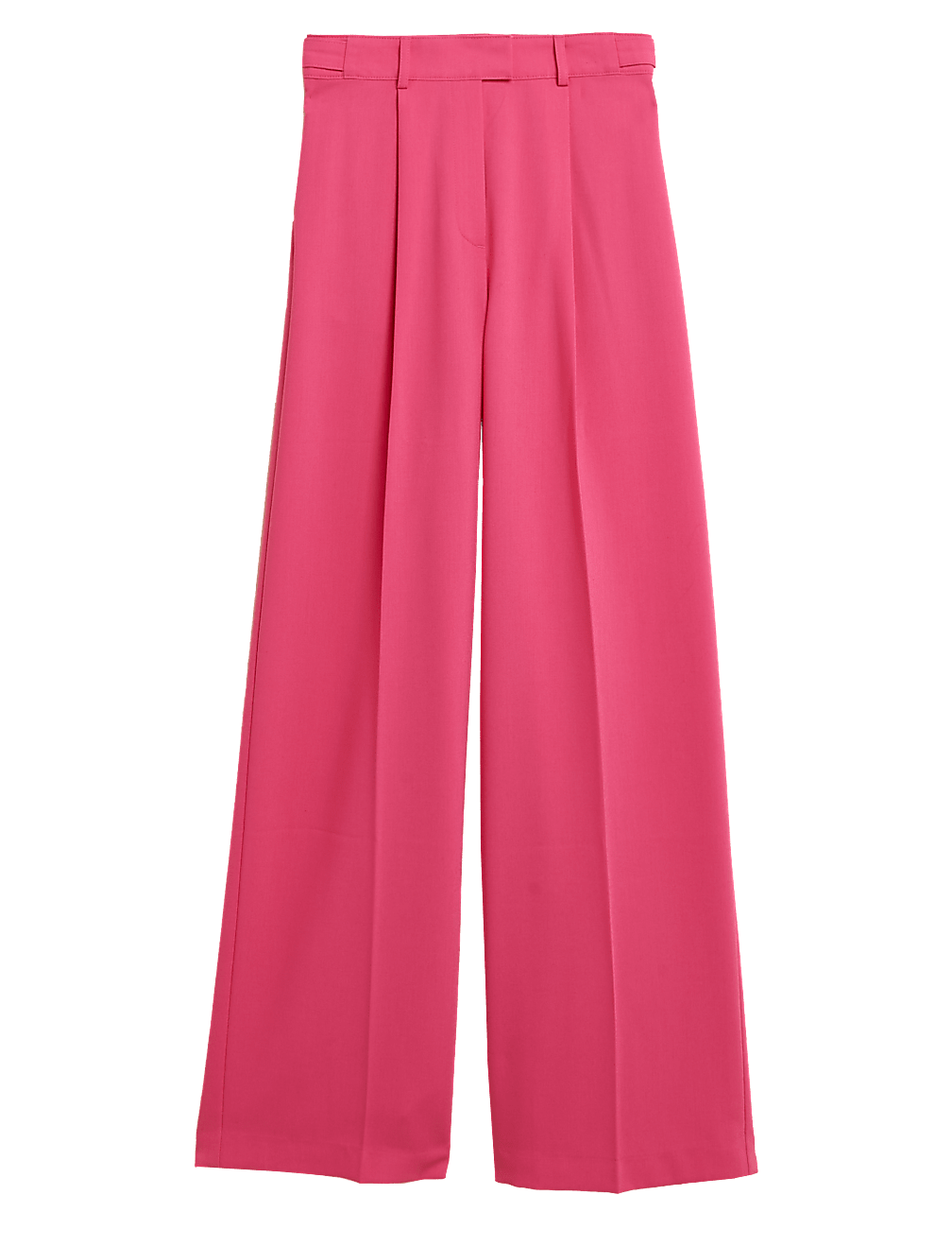 Pleat Front Wide Leg Trousers