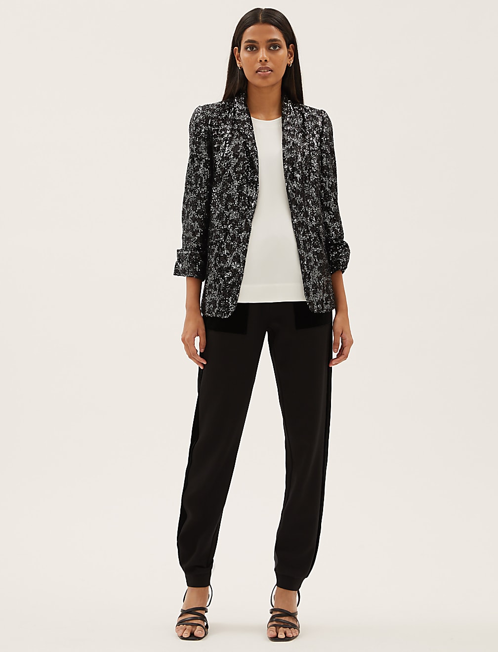 Relaxed Sequin Blazer