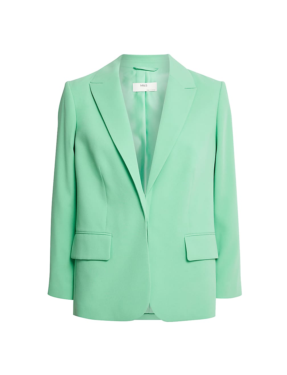 Crepe Relaxed Single Breasted Blazer